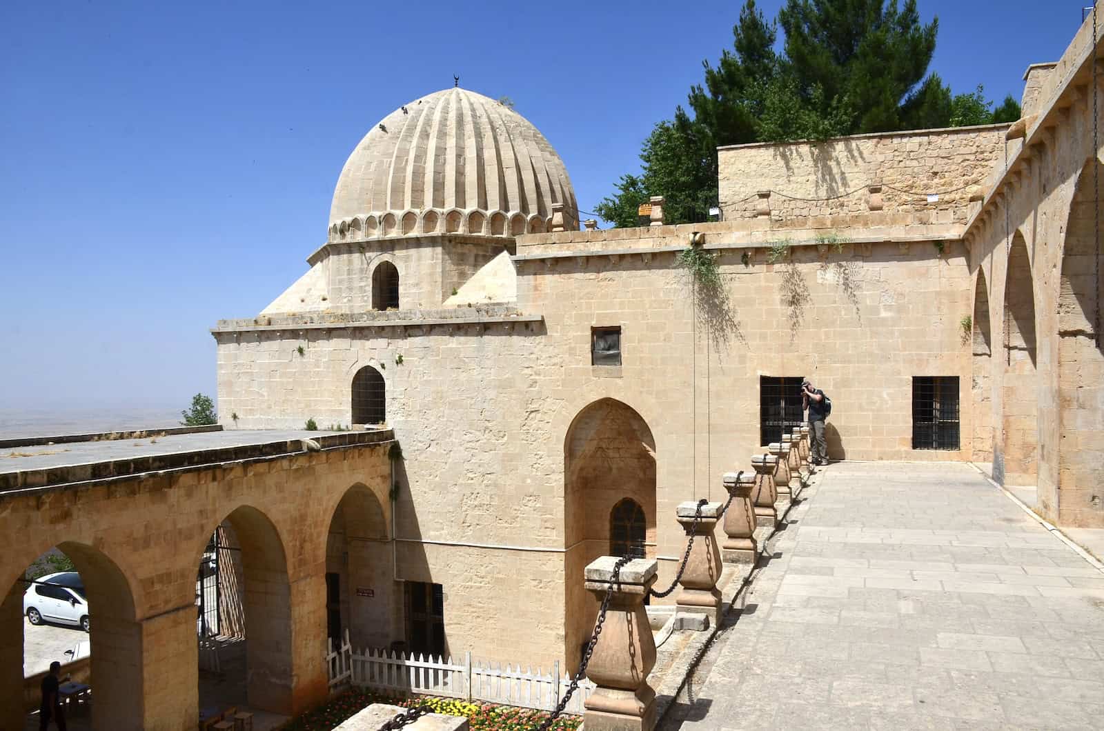 Outside of the portico at the Zinciriye Madrasa