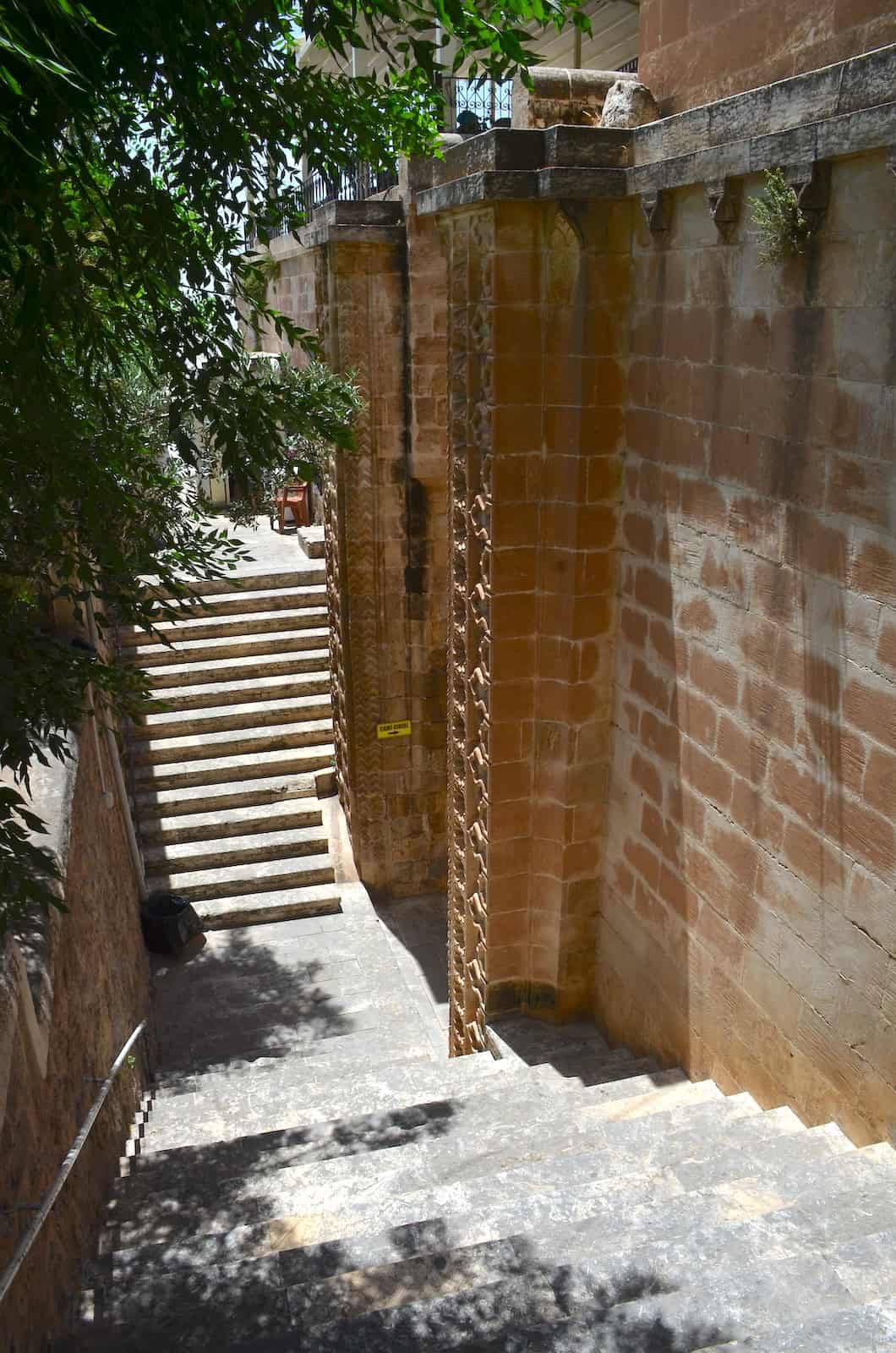 Stairs to the entrance of the Şehidiye Madrasa