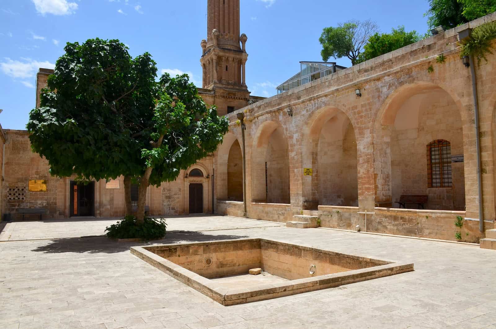 Courtyard of the Şehidiye Madrasa in Mardin, Turkey