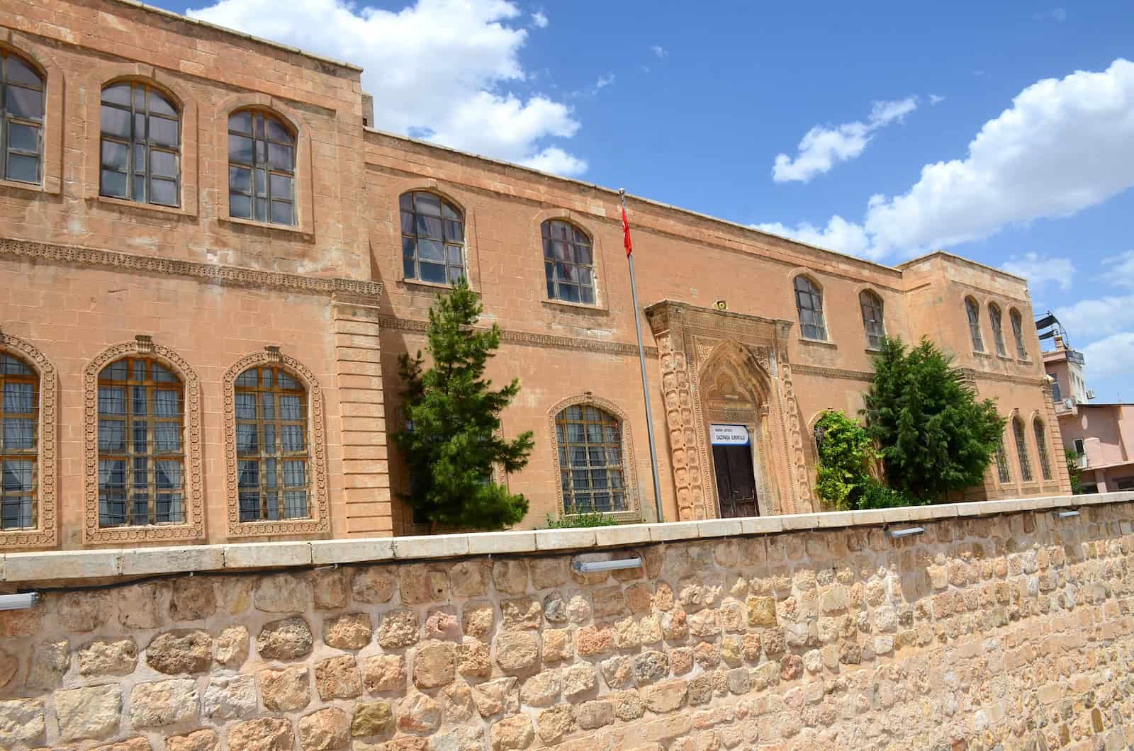 East wing of the Mardin Girls Vocational School in Mardin, Turkey