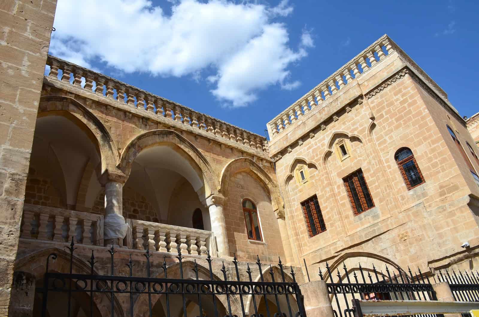 Buildings above Mar Hırmız Chaldean Church