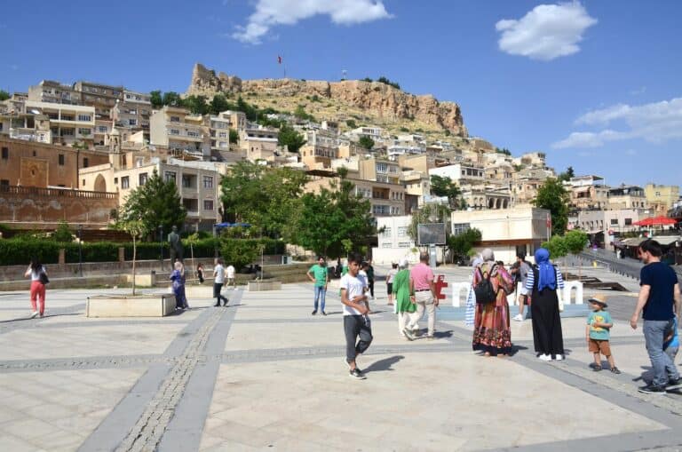 Cumhuriyet Square in Mardin, Turkey