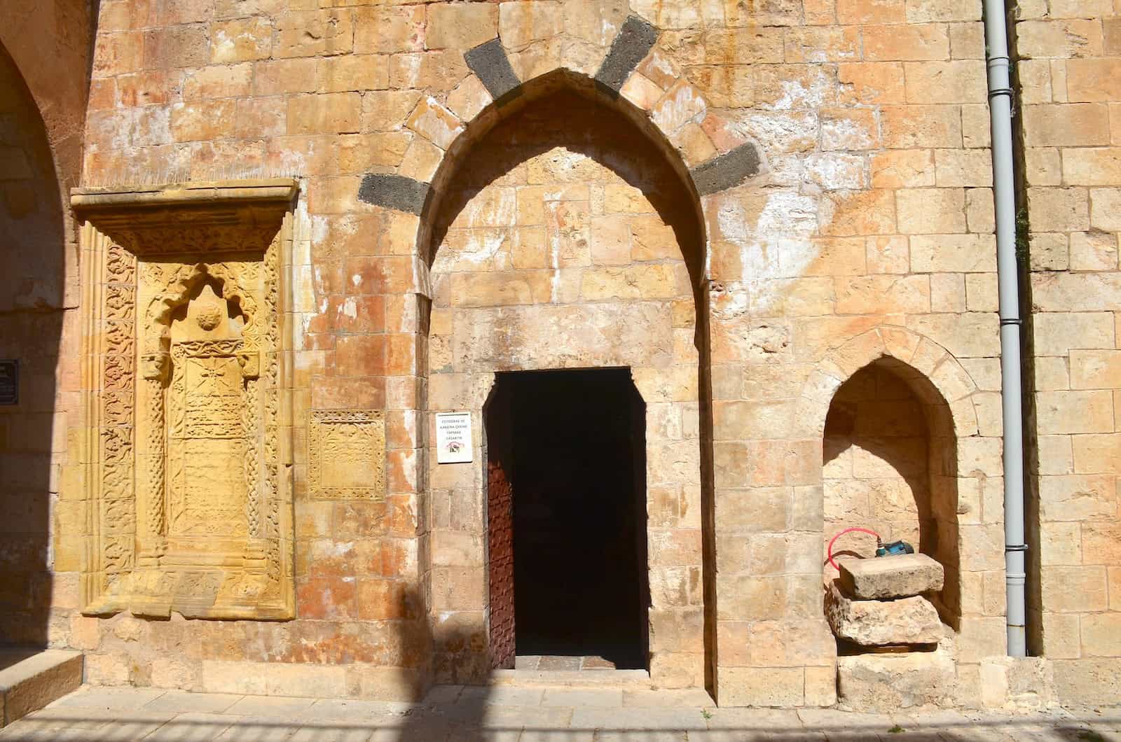 Entrance to the Forty Martyrs Church in Mardin, Turkey