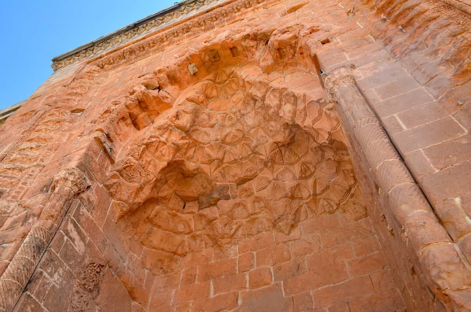 Monumental entrance of the Kasımiye Madrasa