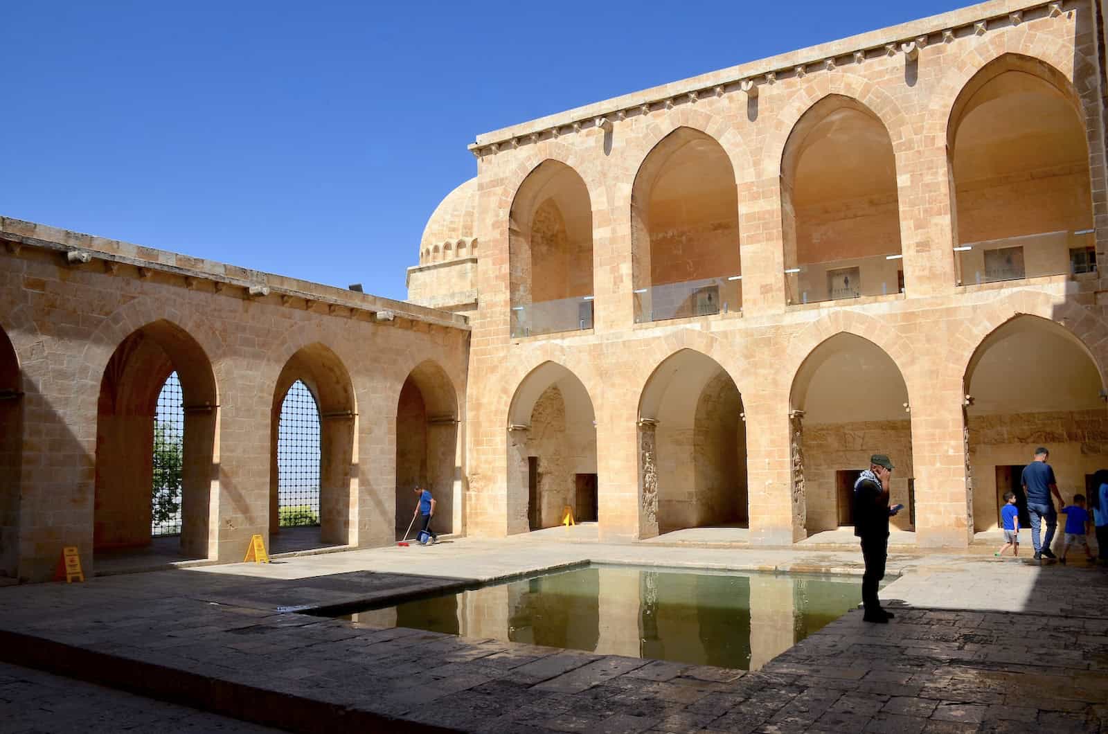 Courtyard of the Kasımiye Madrasa in Mardin, Turkey