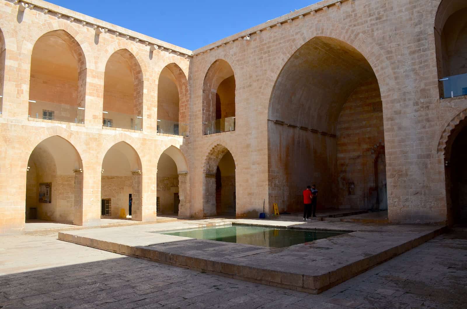 Courtyard of the Kasımiye Madrasa in Mardin, Turkey