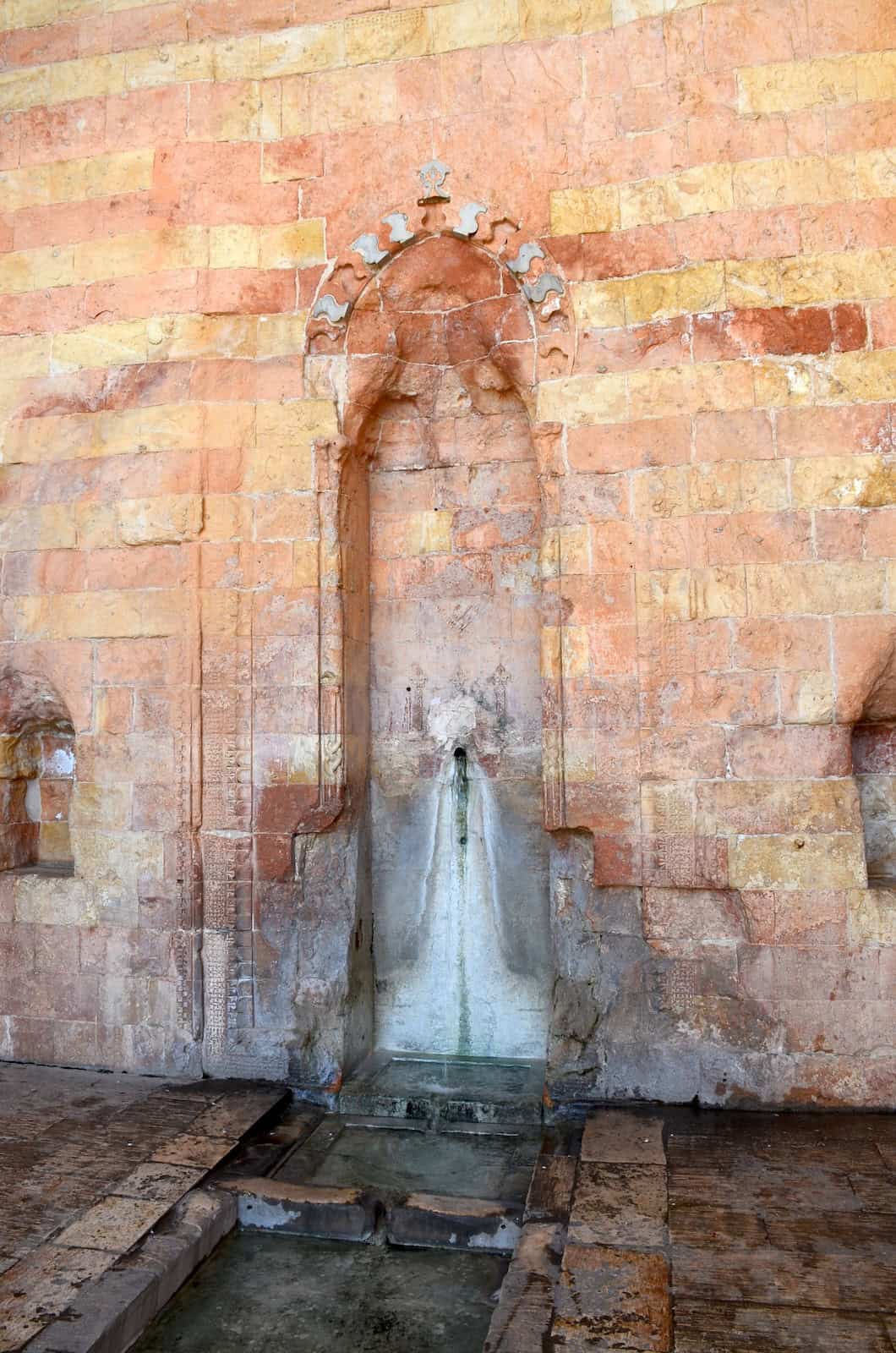 Water source of the fountain at the Kasımiye Madrasa