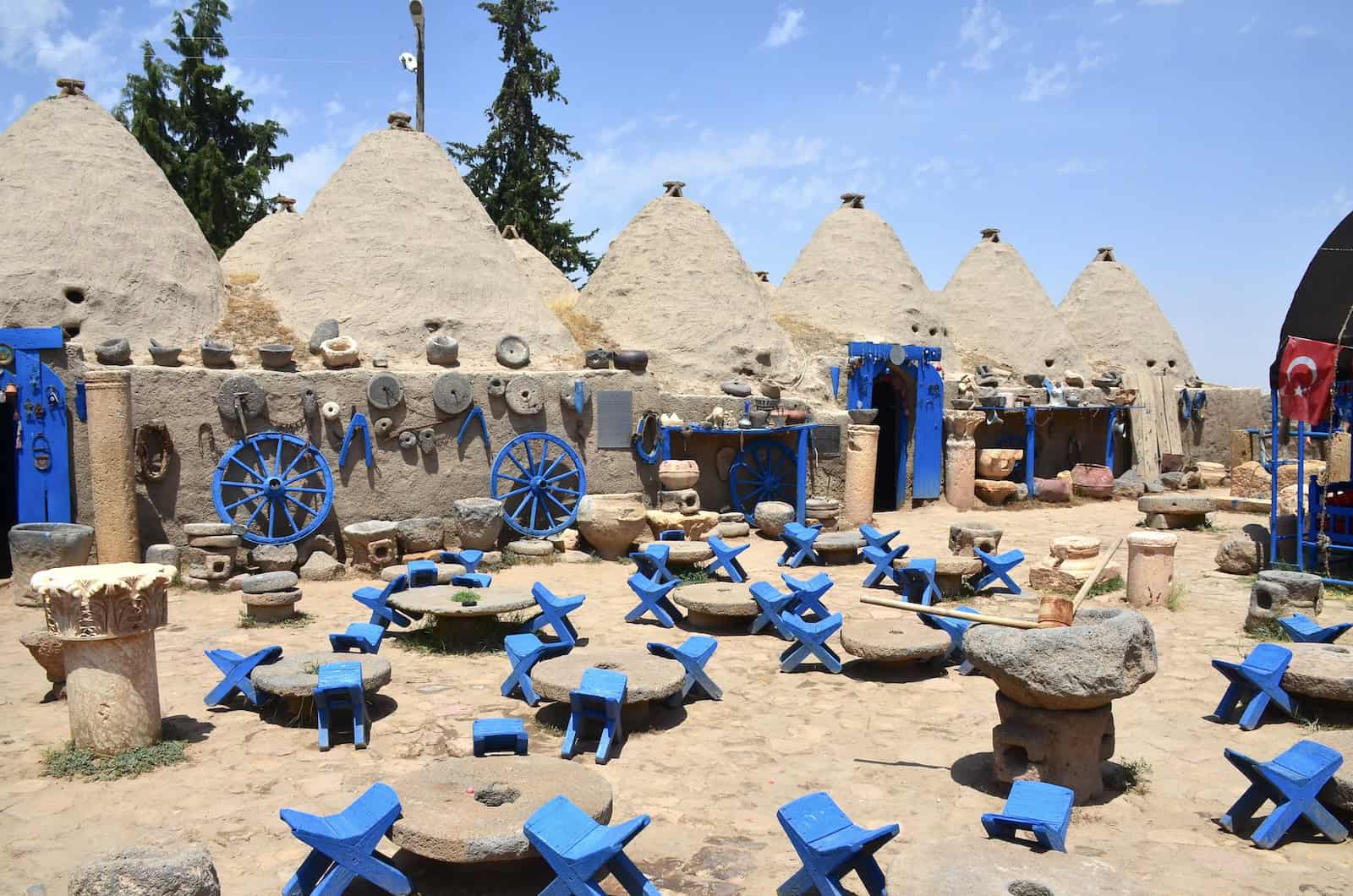 Courtyard at Harran Culture House in Harran, Turkey