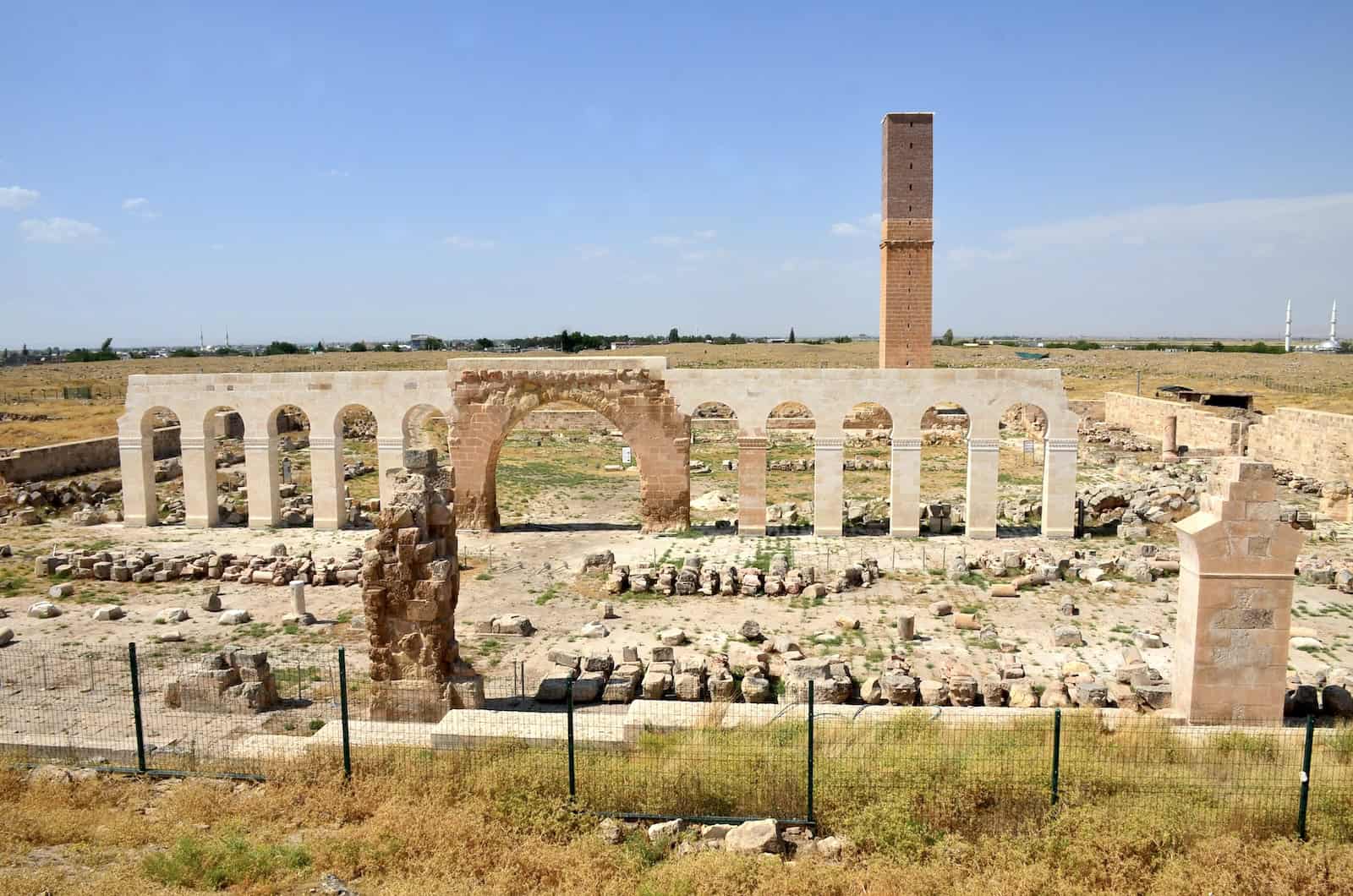 Prayer hall of the Grand Mosque of Harran in Harran, Turkey