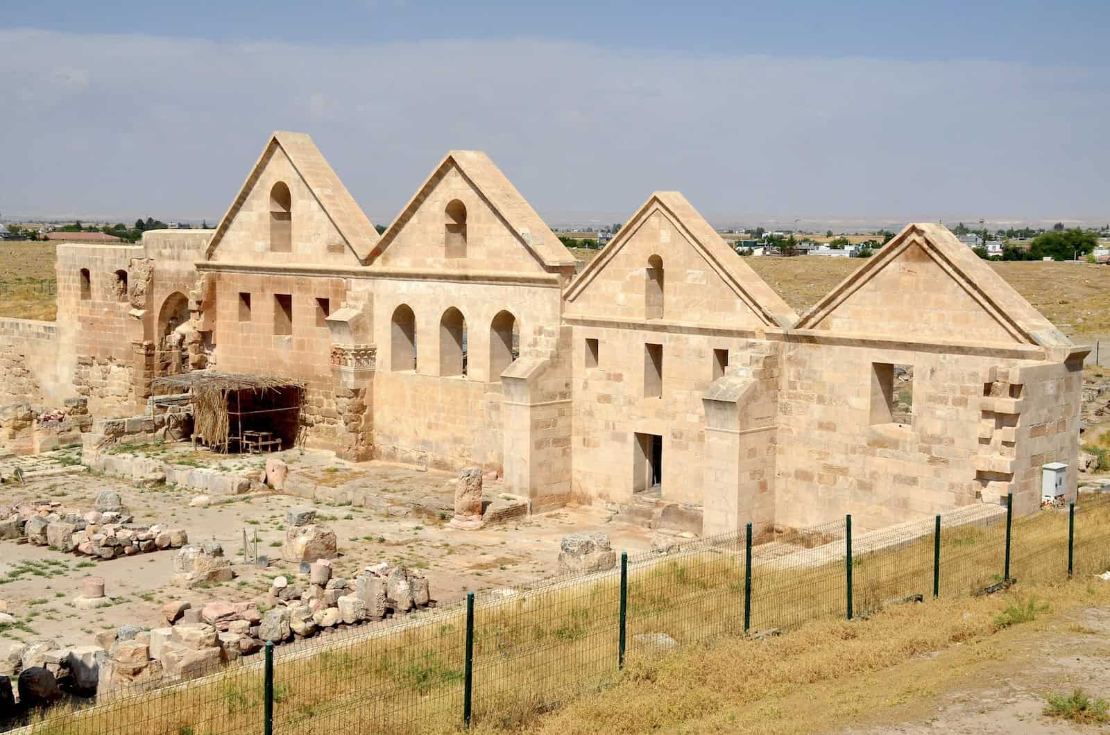 East wall of the prayer hall of the Grand Mosque of Harran in Harran, Turkey