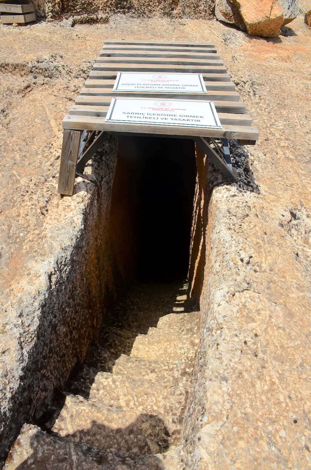 Entrance to the cistern