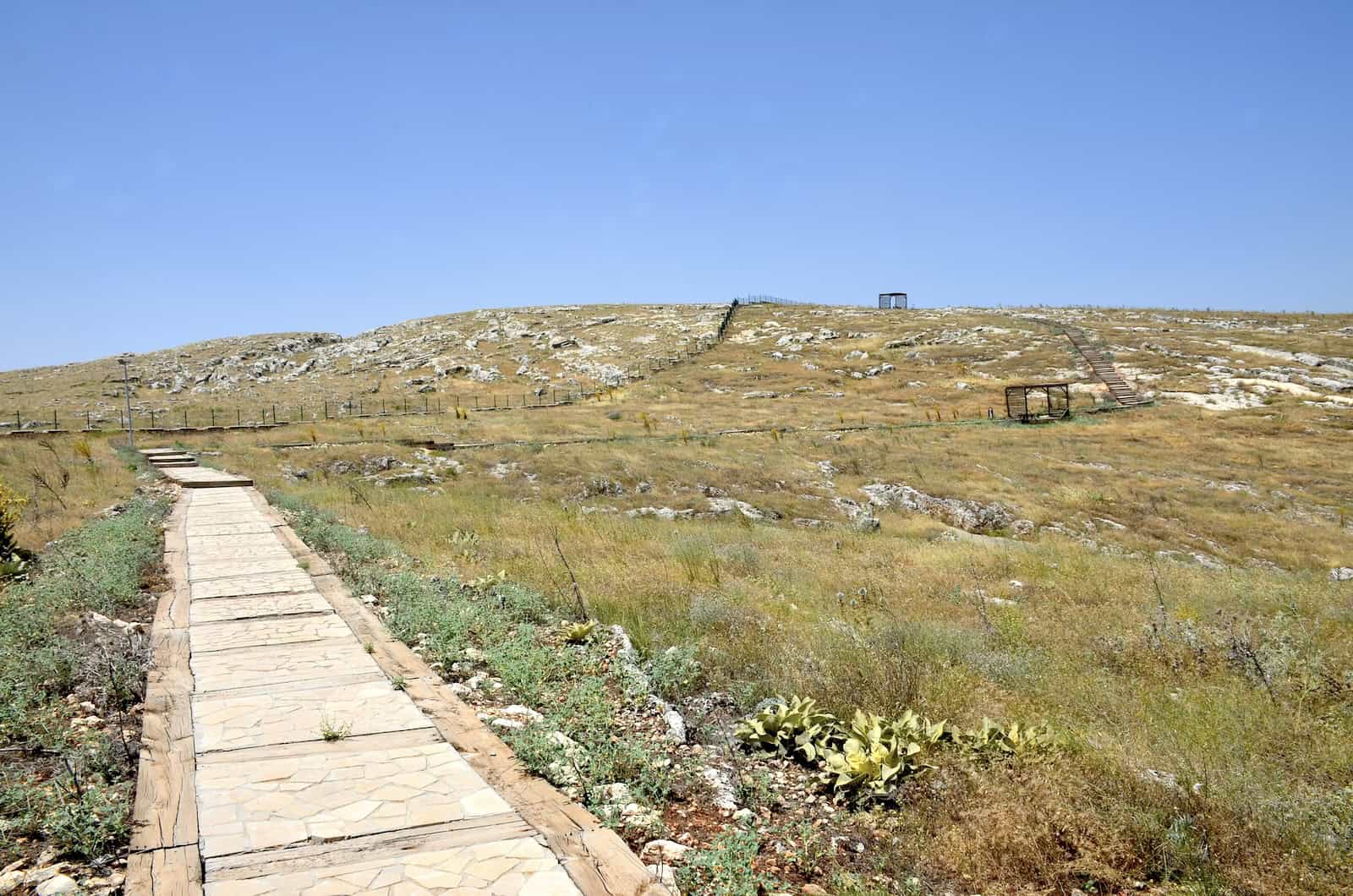 Loop trail at Perrhe Archaeological Site in Turkey