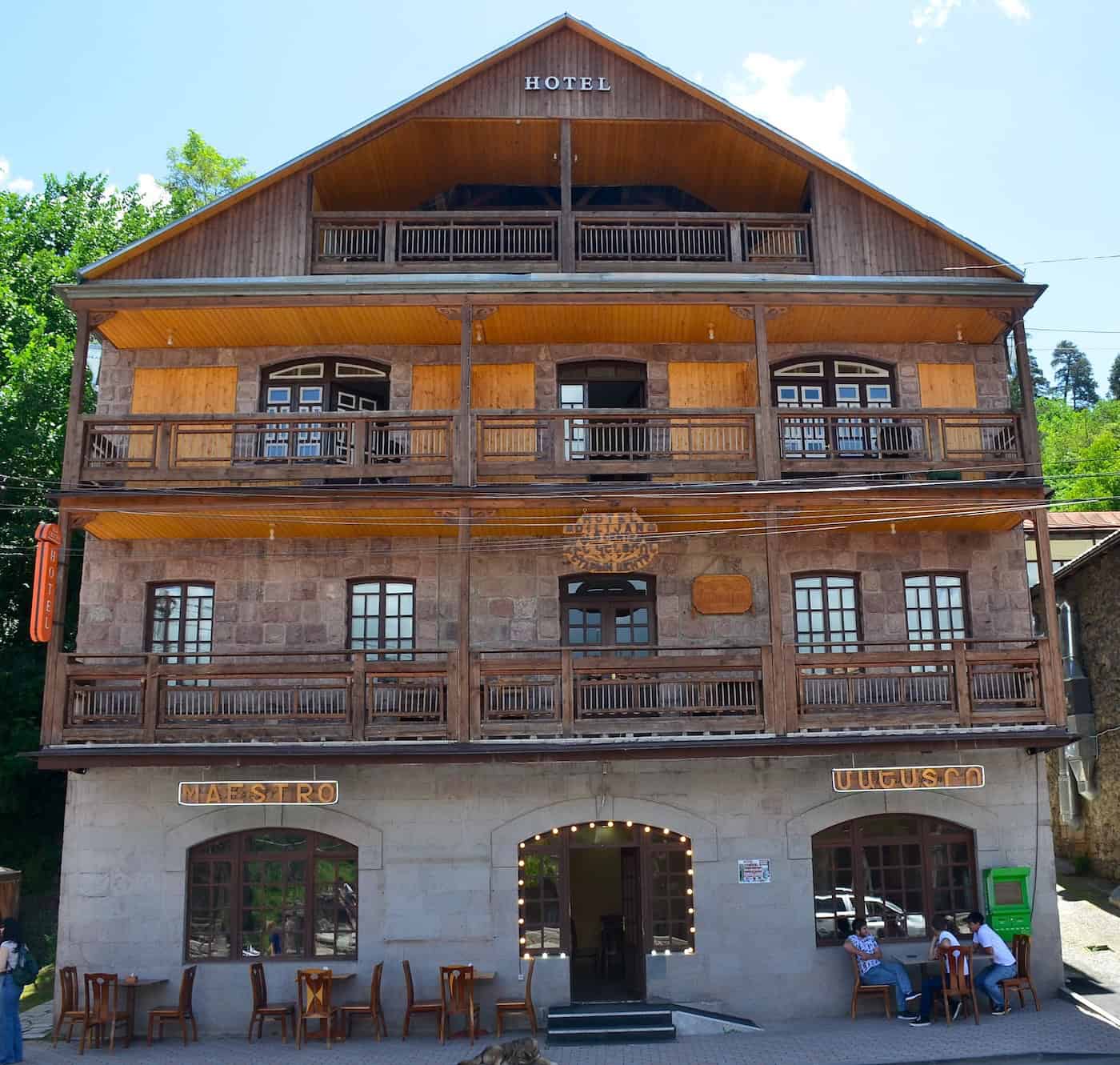 Traditional Armenian building in Dilijan