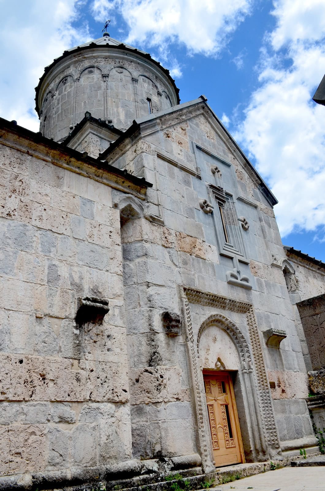 South façade of the Church of the Holy Mother of God at Haghartsin Monastery