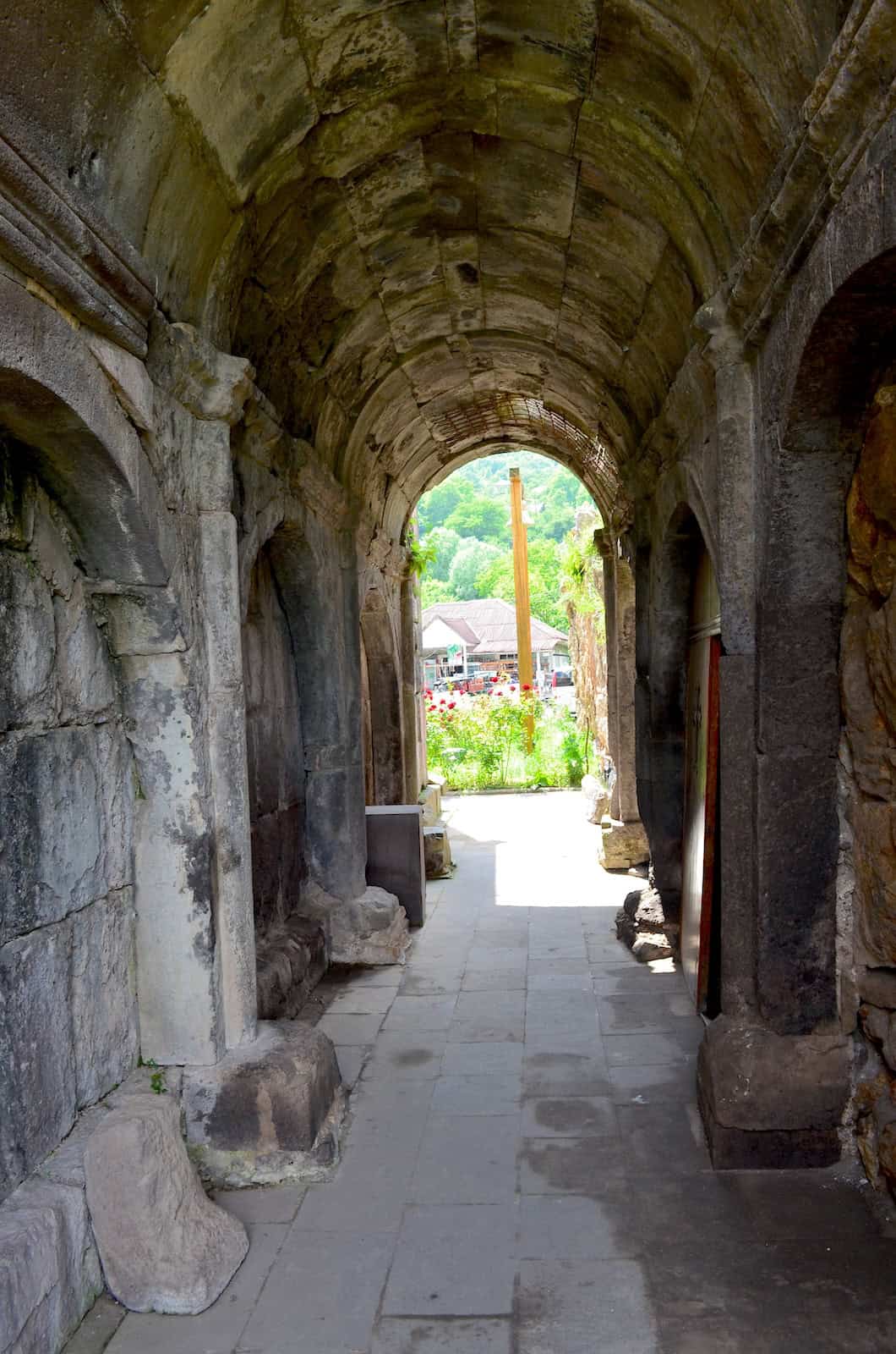 Gallery at Goshavank in Dilijan National Park, Armenia