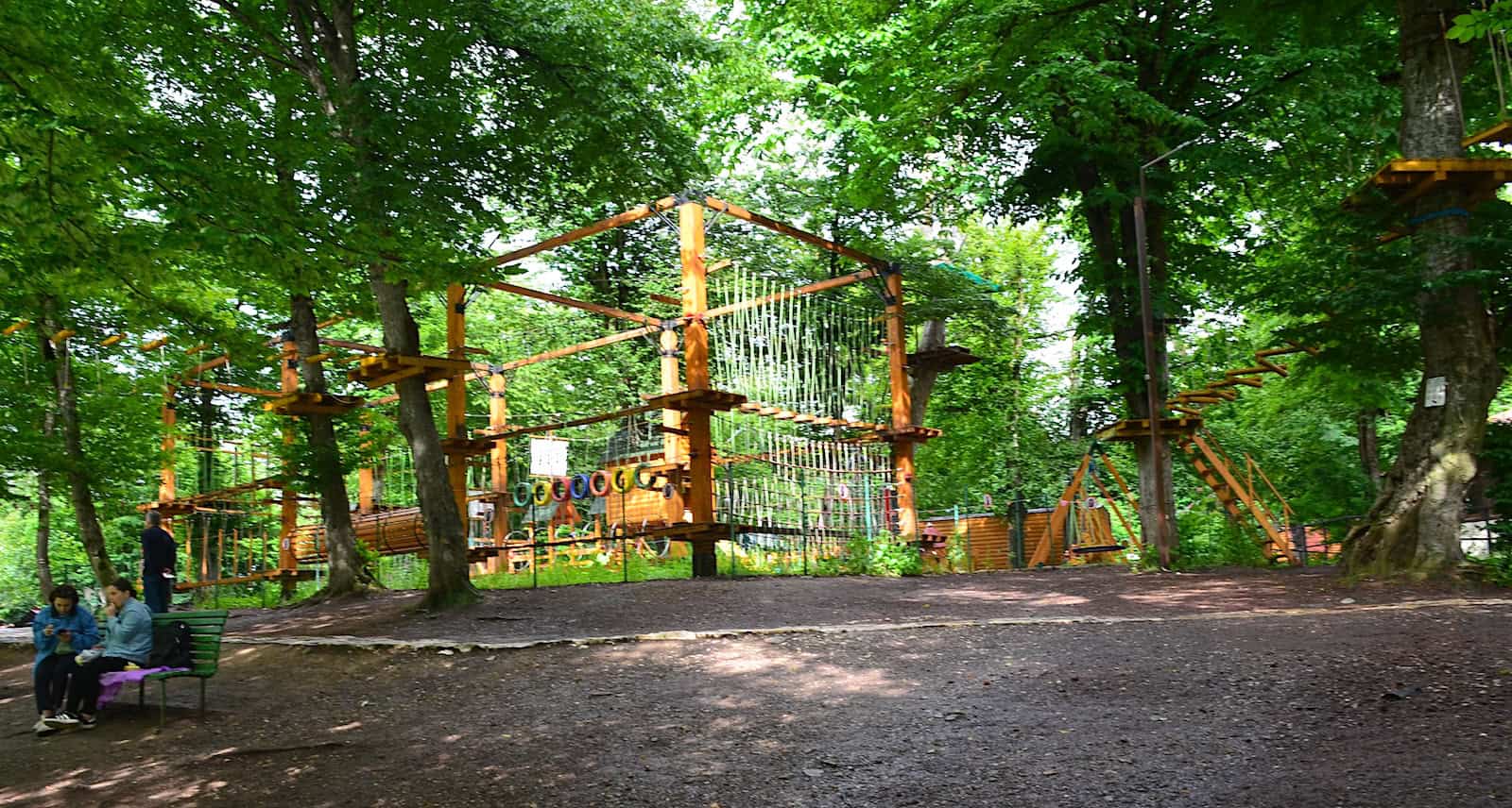 Rope course at Lake Parz