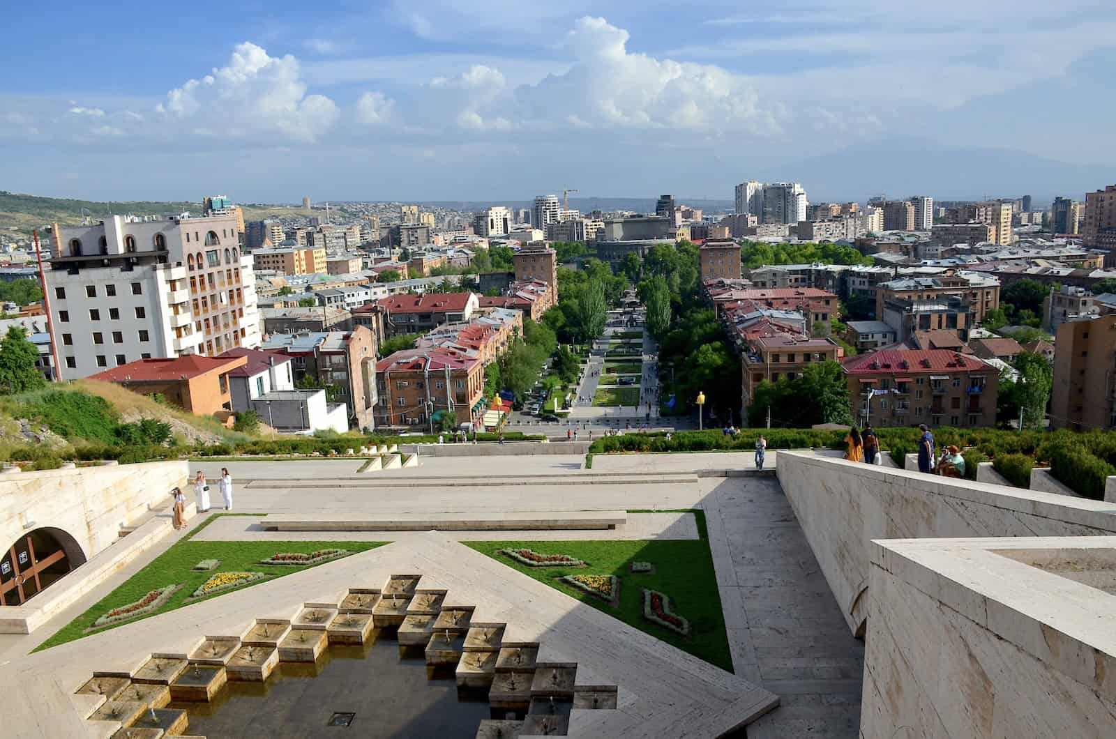 View from the fourth terrace of the Cascade Complex