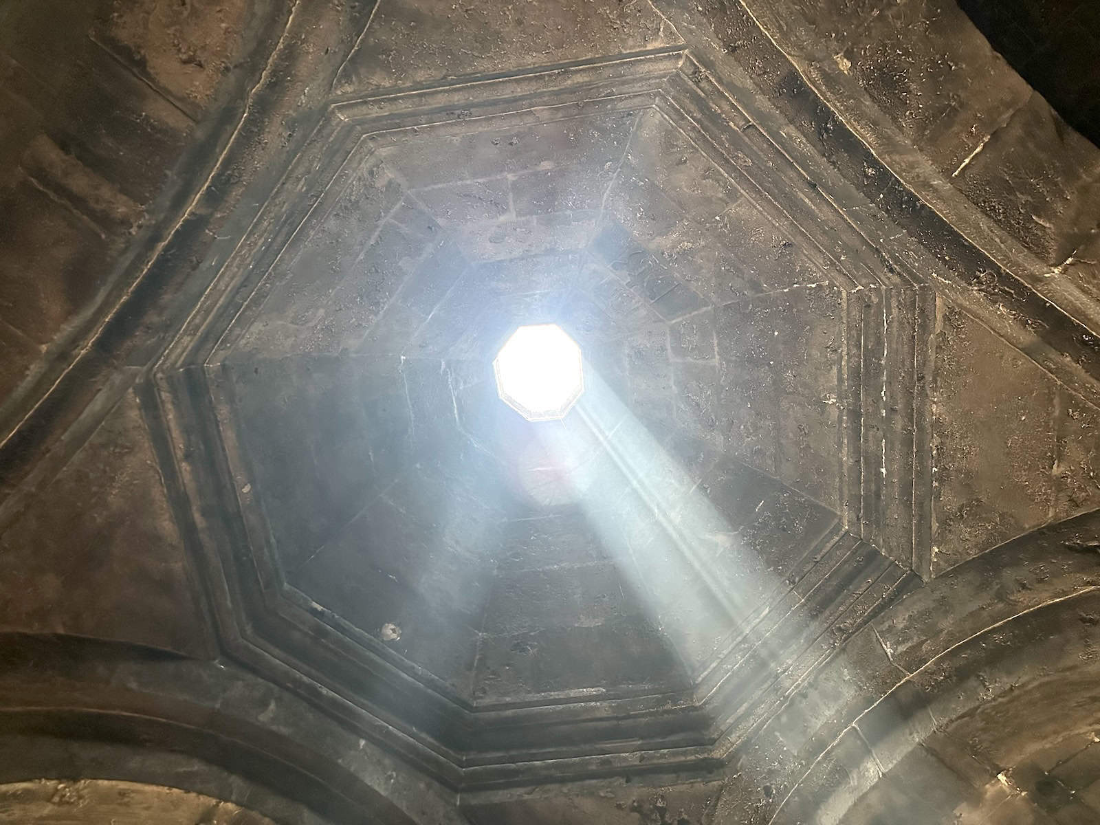 Lighting aperture in the gavit of the Church of St. Gregory the Illuminator at Haghartsin Monastery