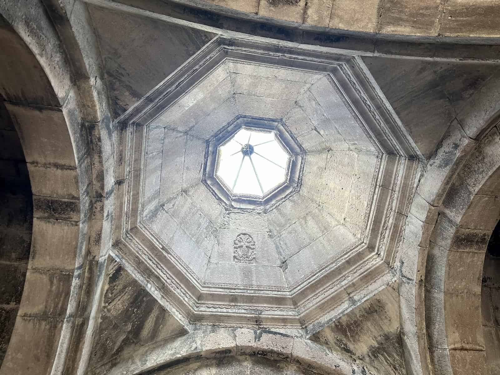 Lighting aperture of the Church of the Holy Mother of God at Goshavank