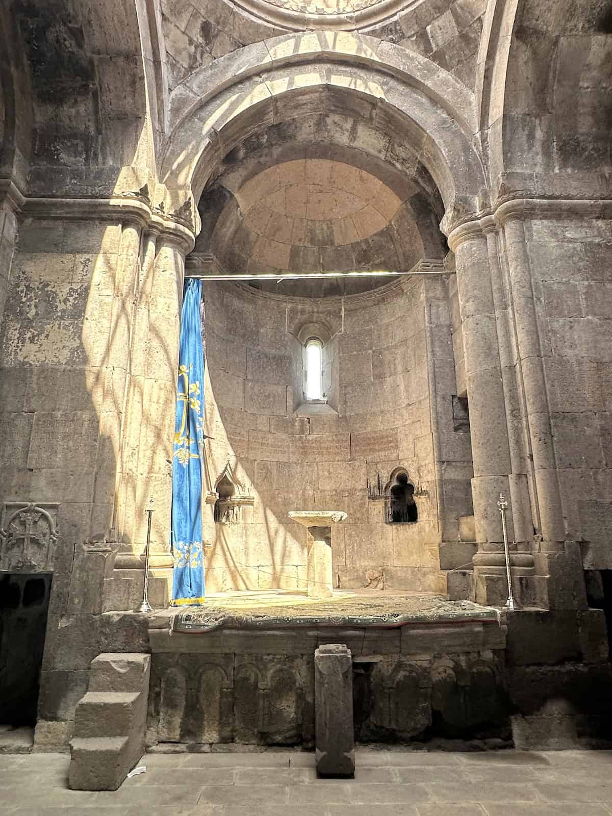 Apse of the Church of St. Gregory the Illuminator at Goshavank in Dilijan National Park, Armenia