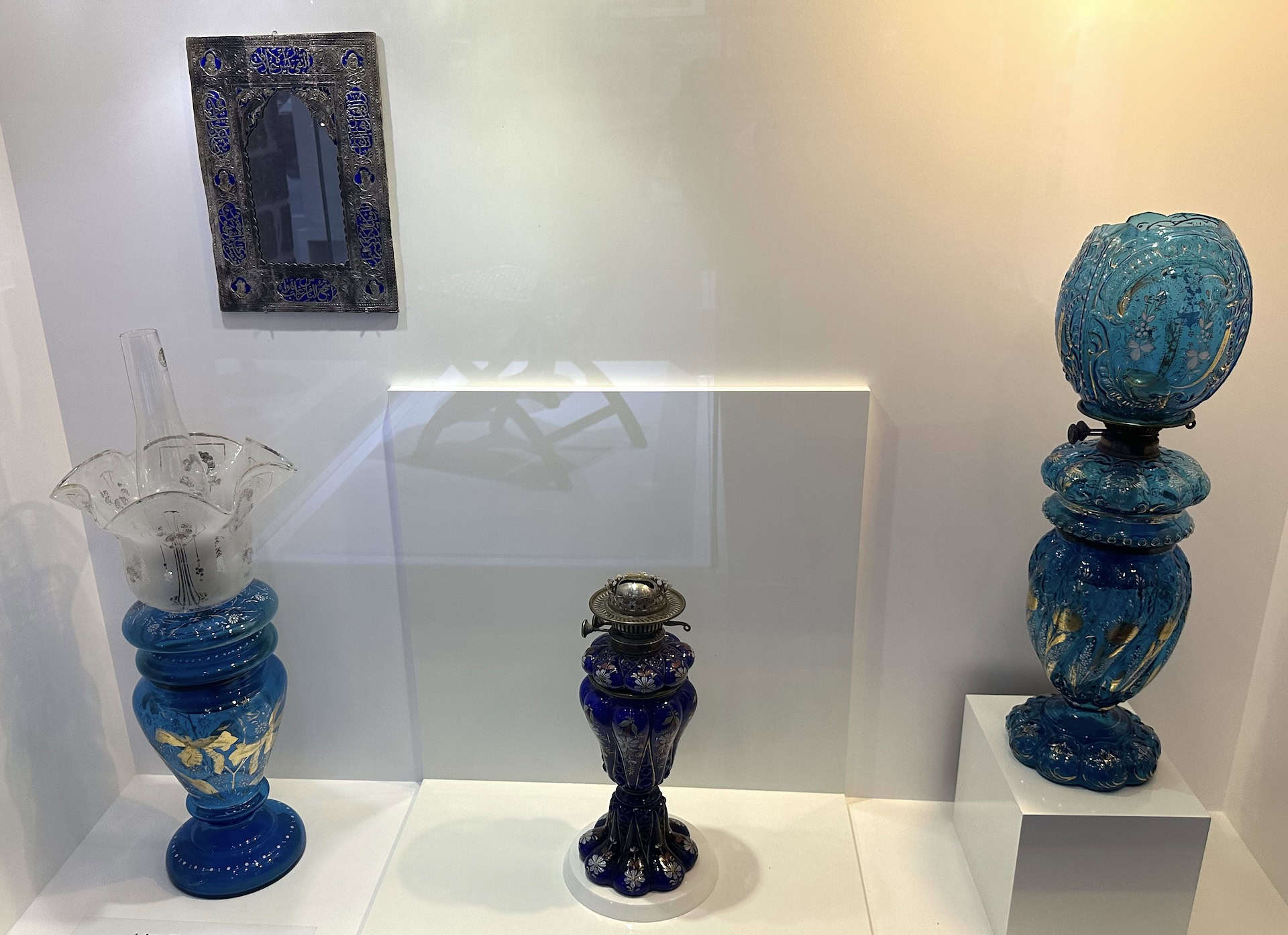 19th century glass items in the Gendarmerie Building