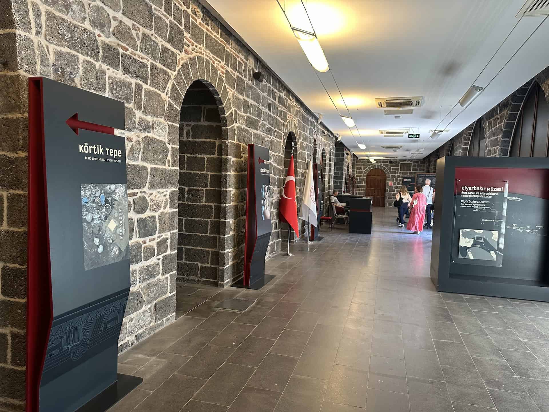 Ground floor of Courthouse A at the Diyarbakır Archaeological Museum in Turkey