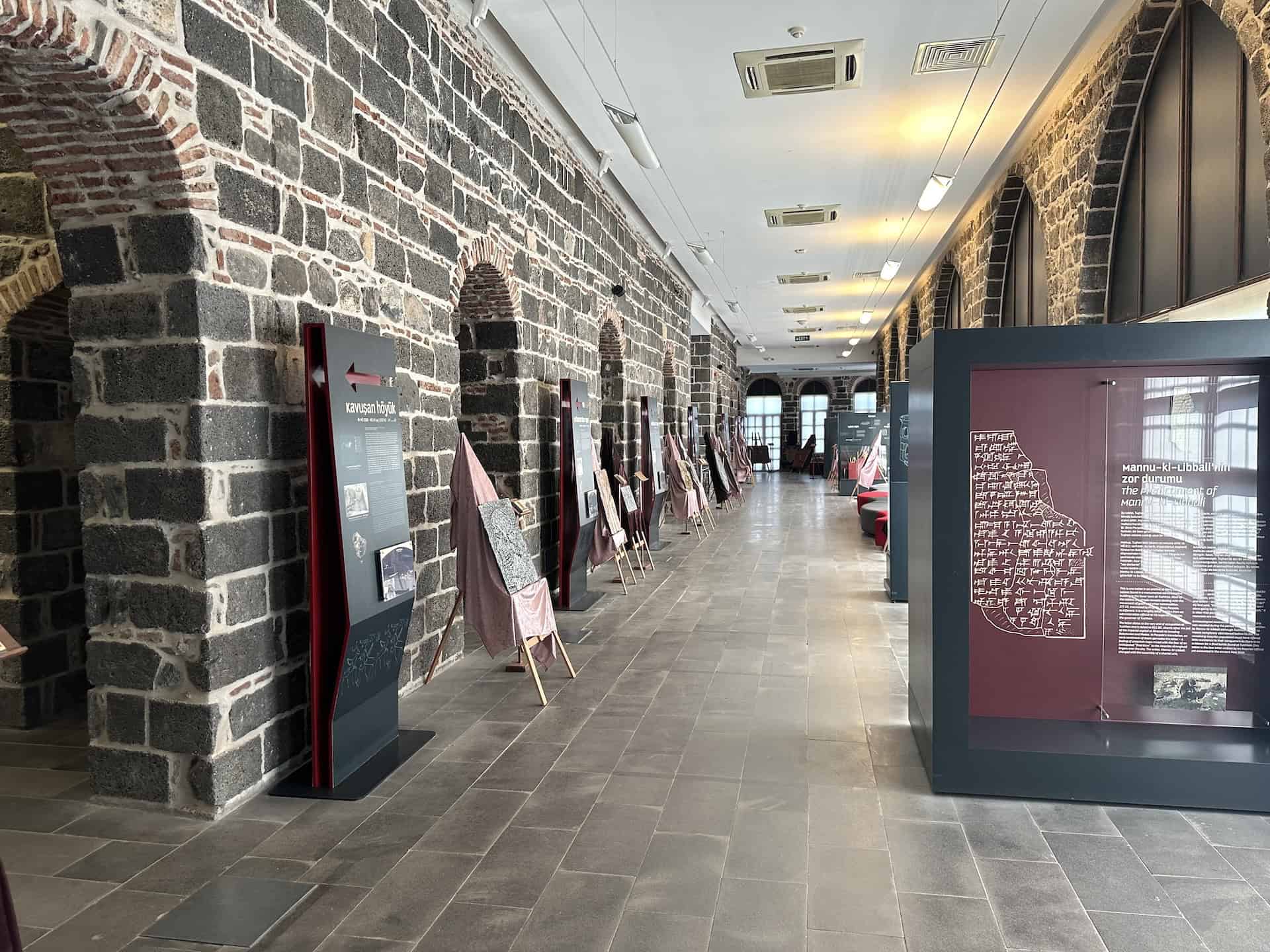 First floor of Courthouse A at the Diyarbakır Archaeological Museum in Turkey