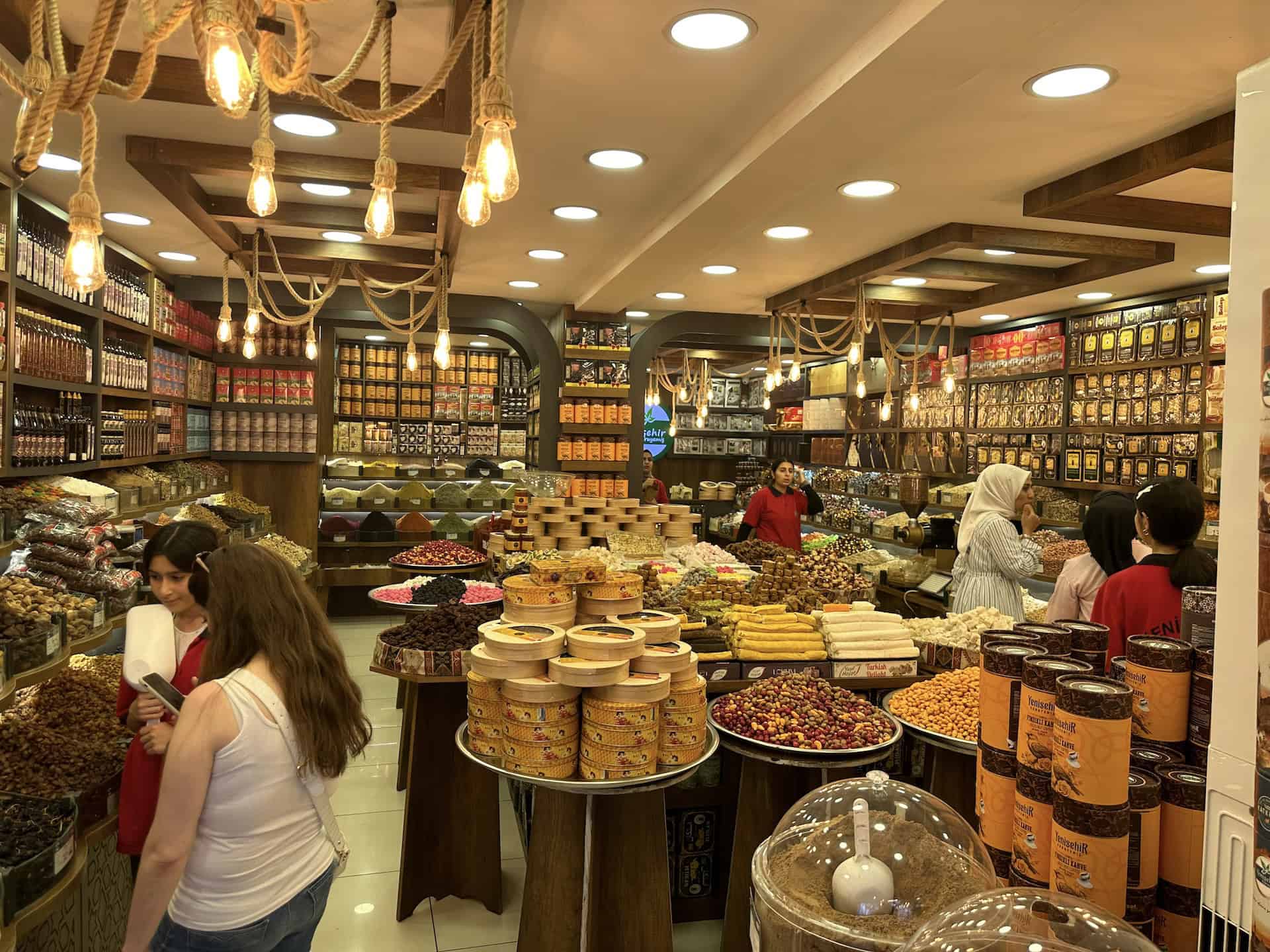 Dry goods store on Gazi Street in Diyarbakır, Turkey