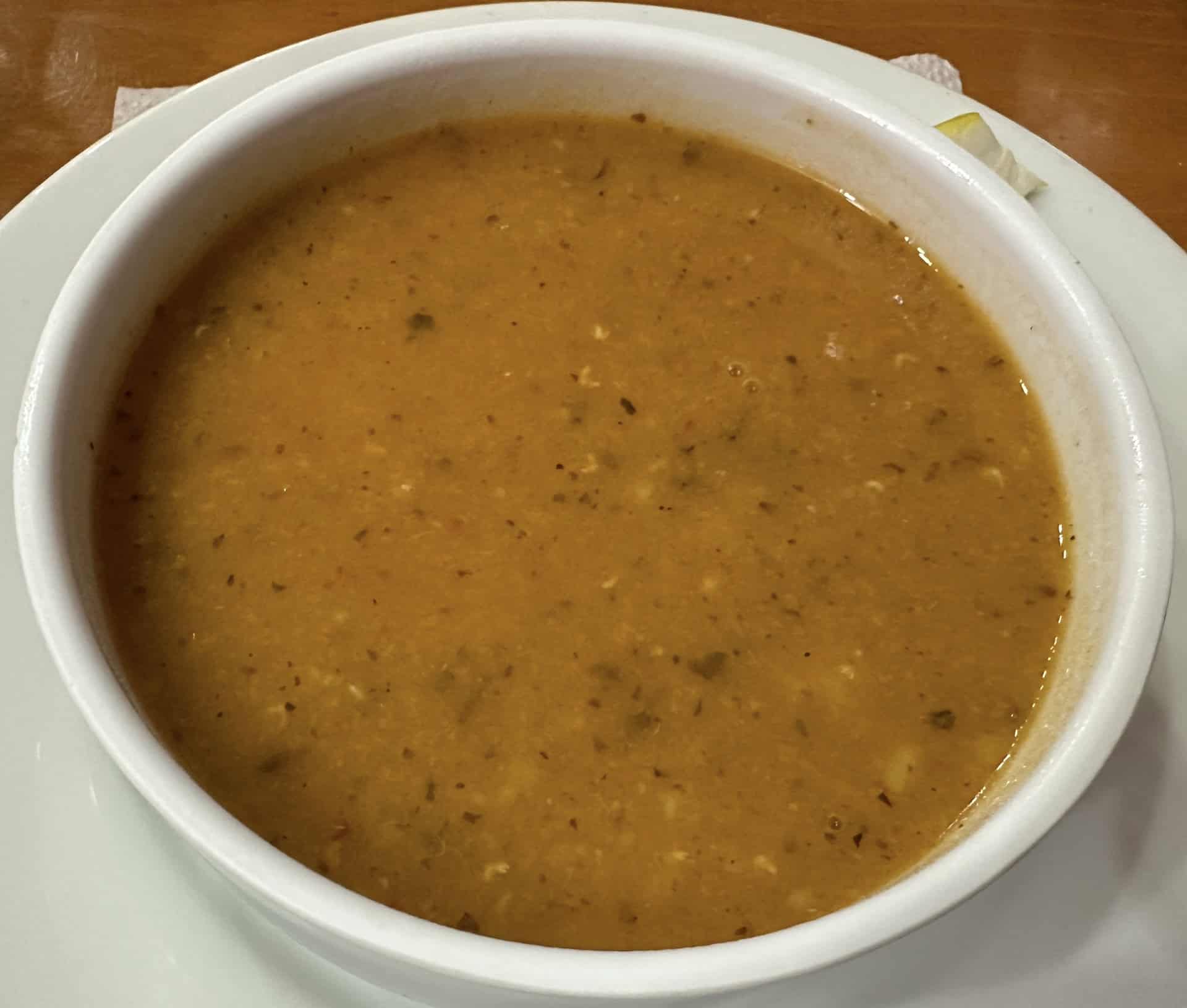 Ezogelin soup at Evin Restaurant