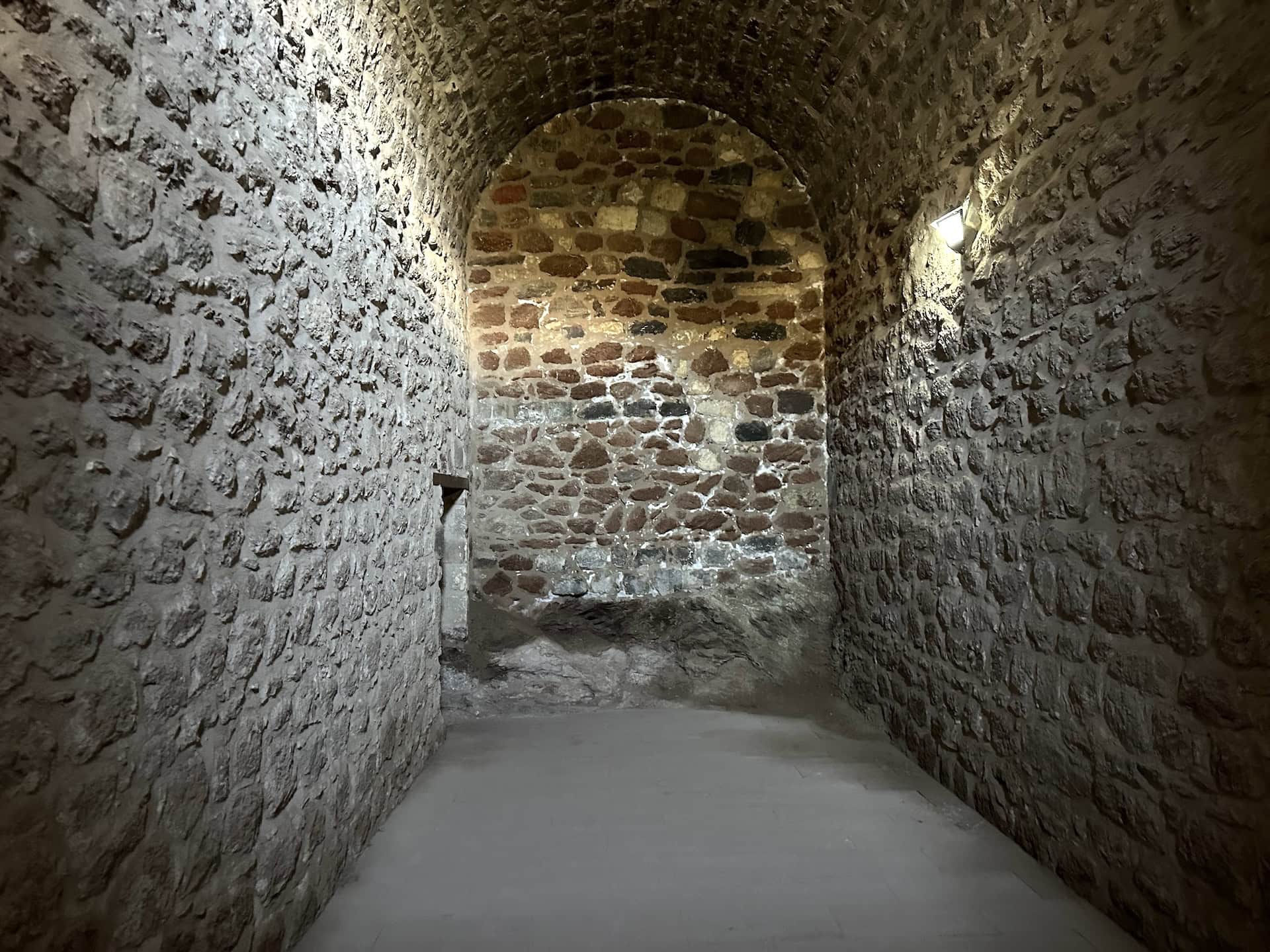 Easternmost cell in the dungeon of the Ishak Pasha Palace in Doğubayazıt, Turkey