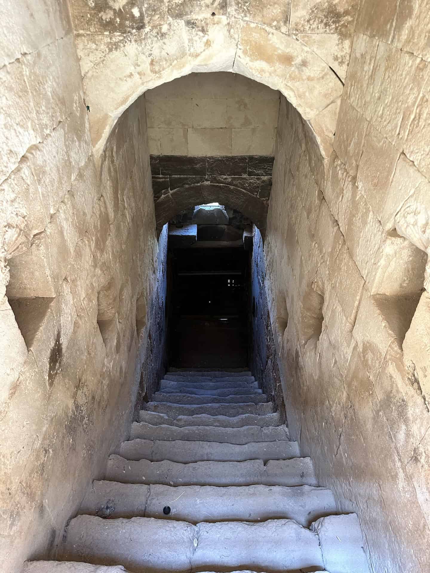 Stairs to the Royal Garden in the Harem at the Ishak Pasha Palace