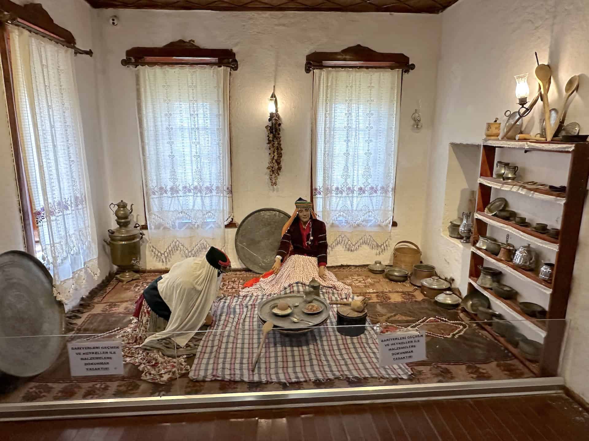 Women's section in the Old Bayezid House at the Doğubayazıt City Museum at Old Bayazıt in Doğubayazıt, Turkey