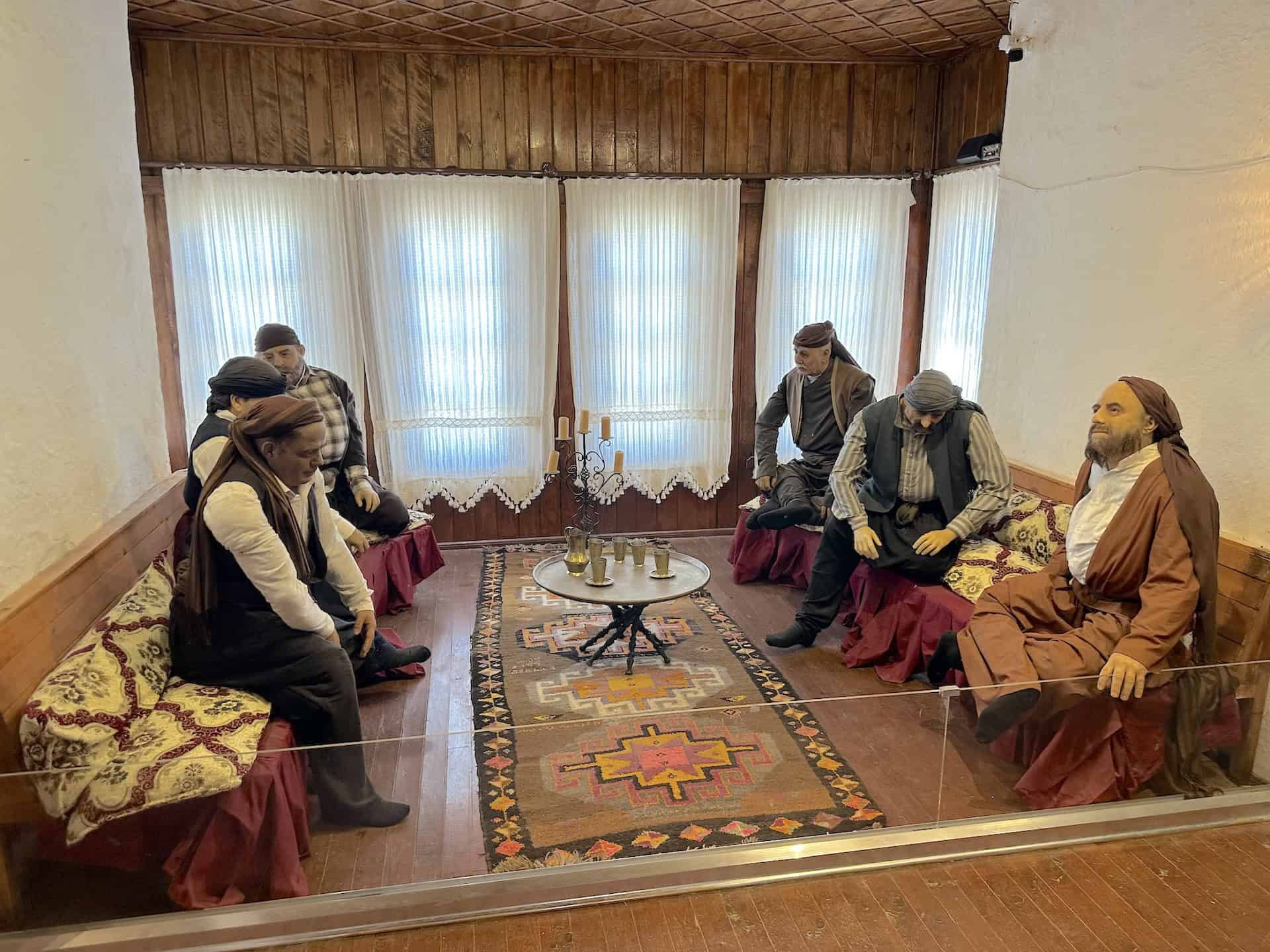 Men's section in the Old Bayezid House at the Doğubayazıt City Museum at Old Bayazıt in Doğubayazıt, Turkey