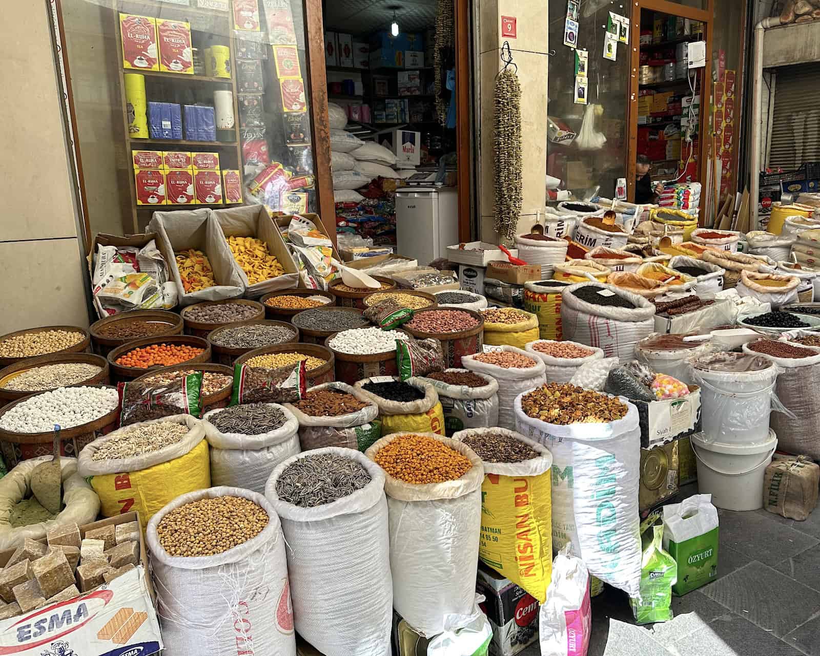 Dry goods shop in Siirt, Turkey