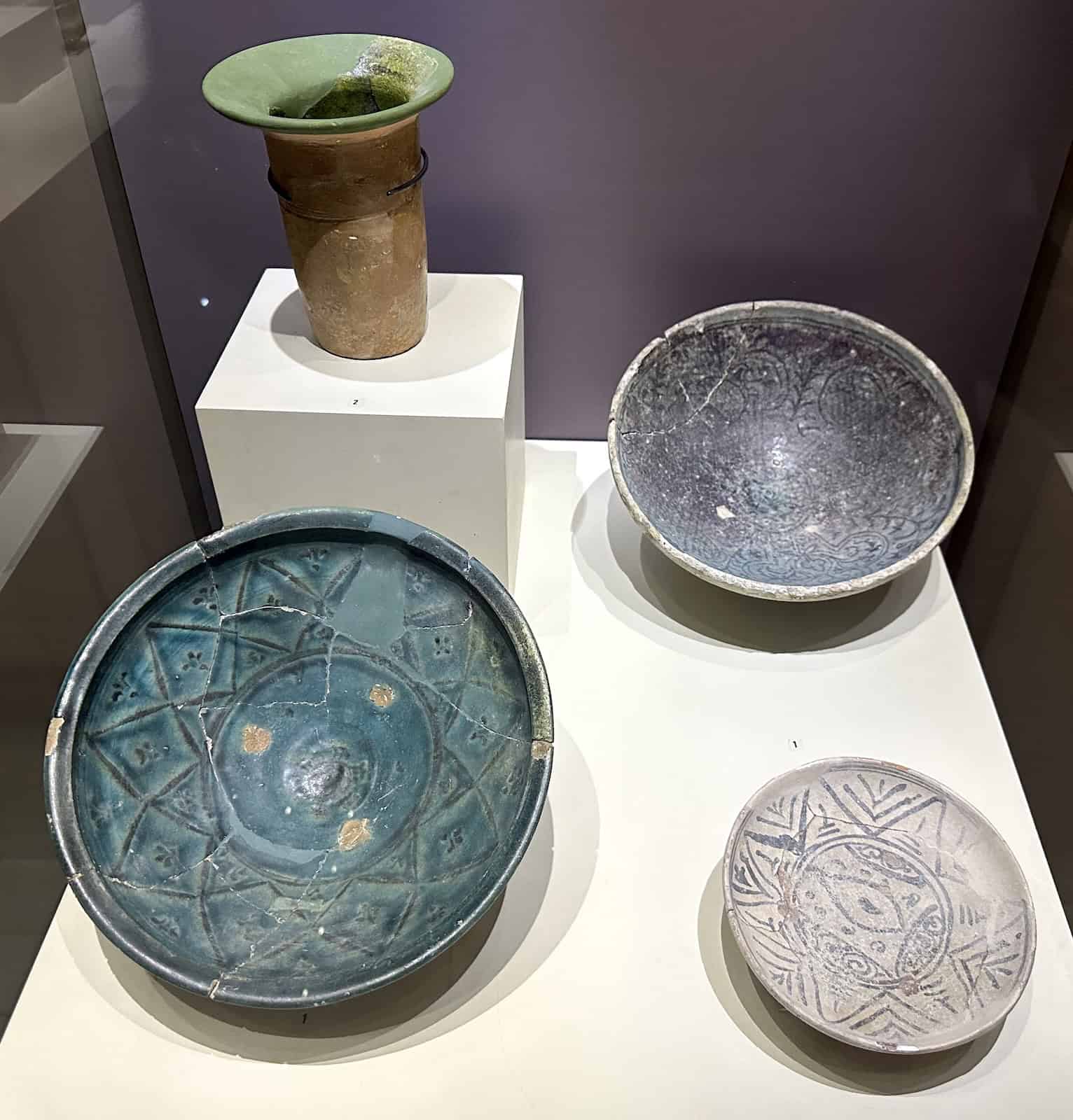 Chamber pots in the Hasankeyf Hall at the Batman Museum in Batman, Turkey