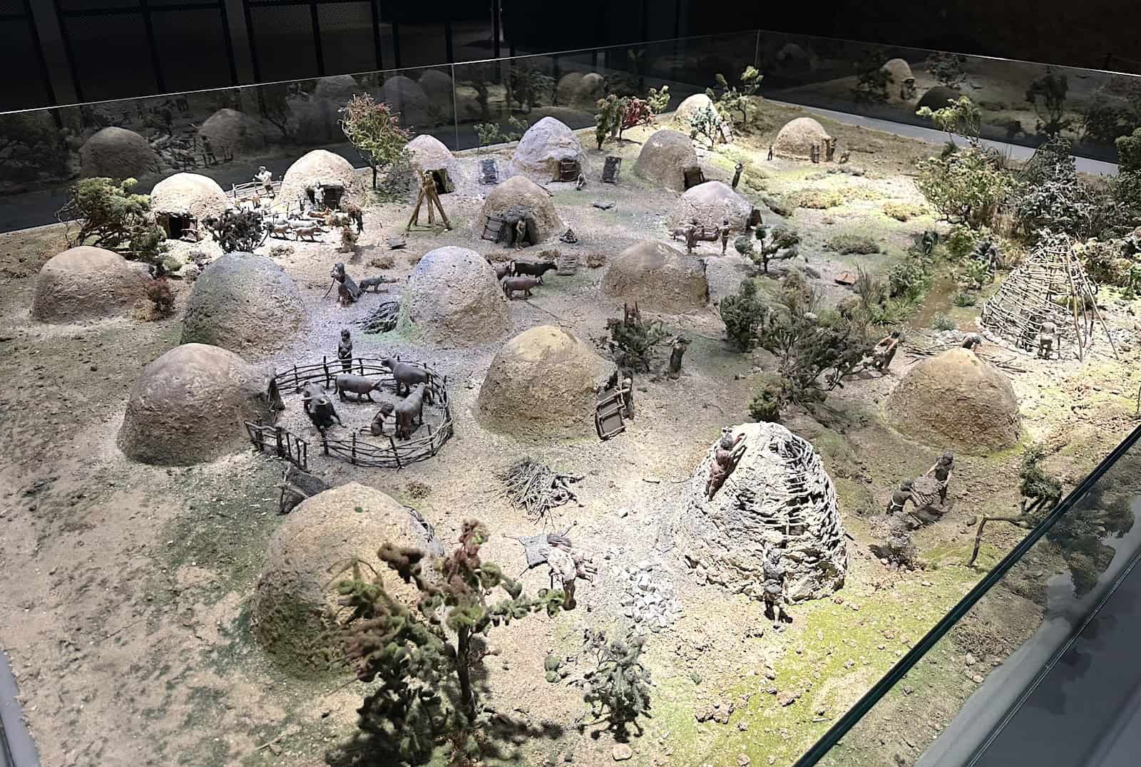 Neolithic village at the Hasankeyf Museum in Turkey