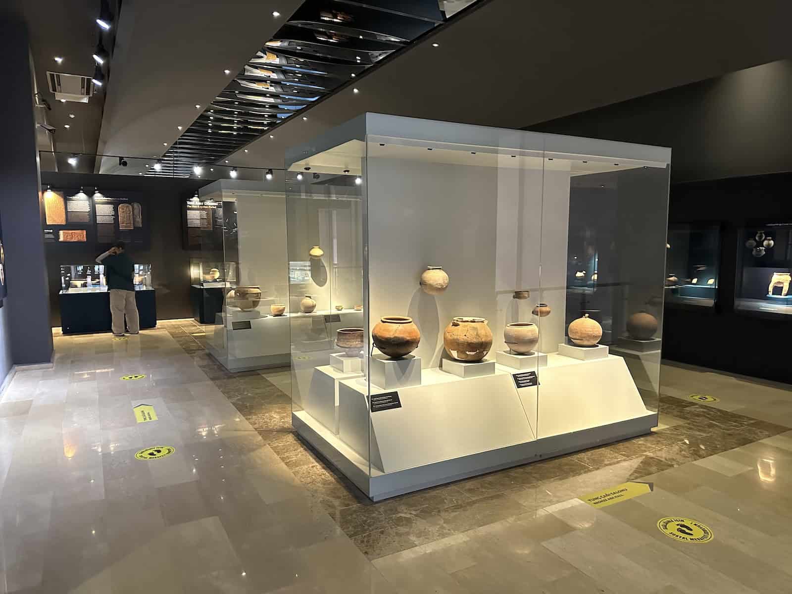 Late Bronze Age gallery at the Hasankeyf Museum in Turkey