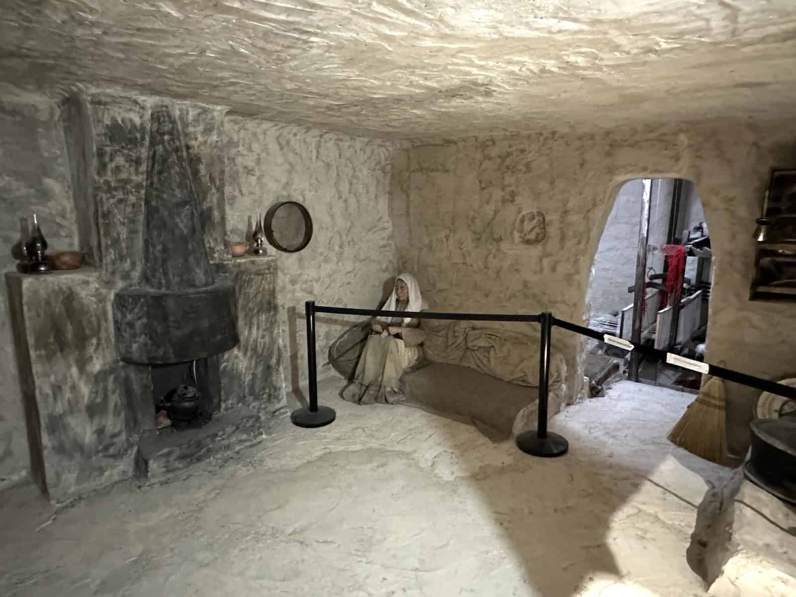 Rock-cut dwelling at the Hasankeyf Museum in Turkey