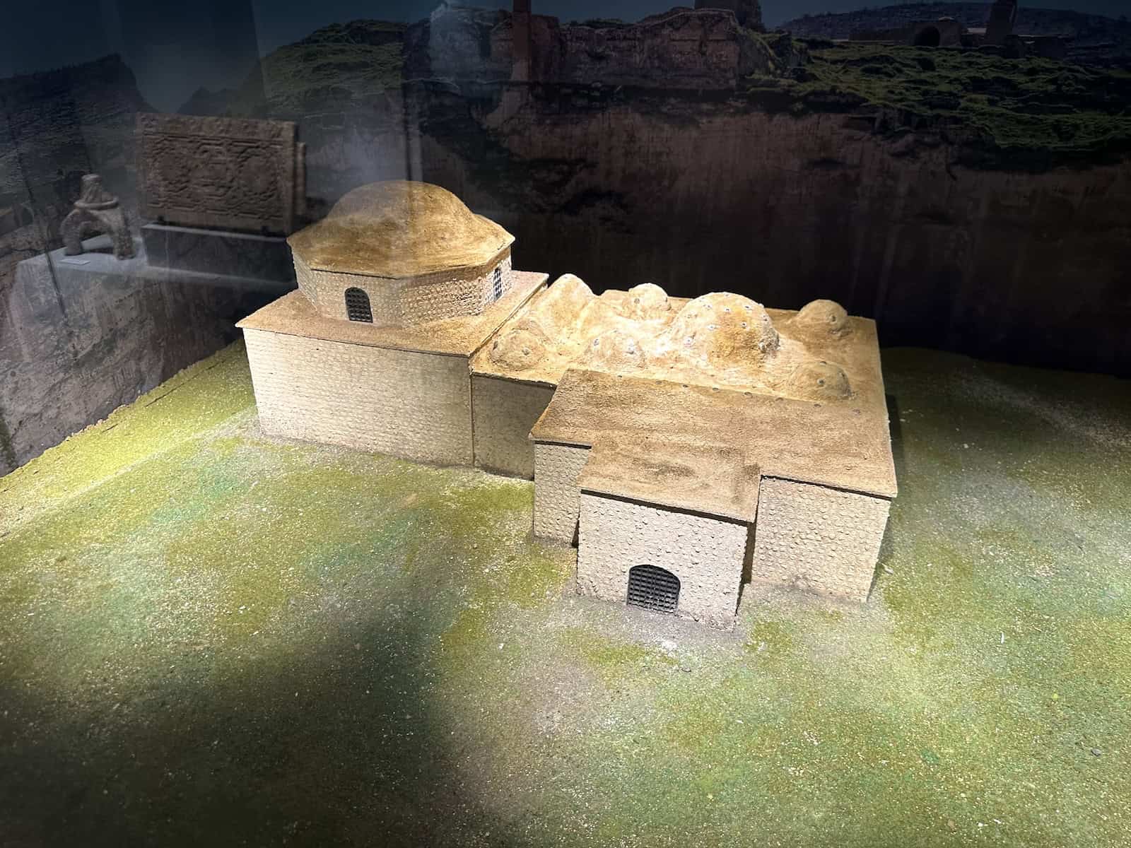 Model of the Artuqid Bath at the Hasankeyf Museum in Turkey