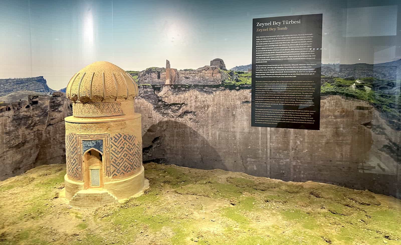 Model of the Tomb of Zeynel Bey at the Hasankeyf Museum in Turkey