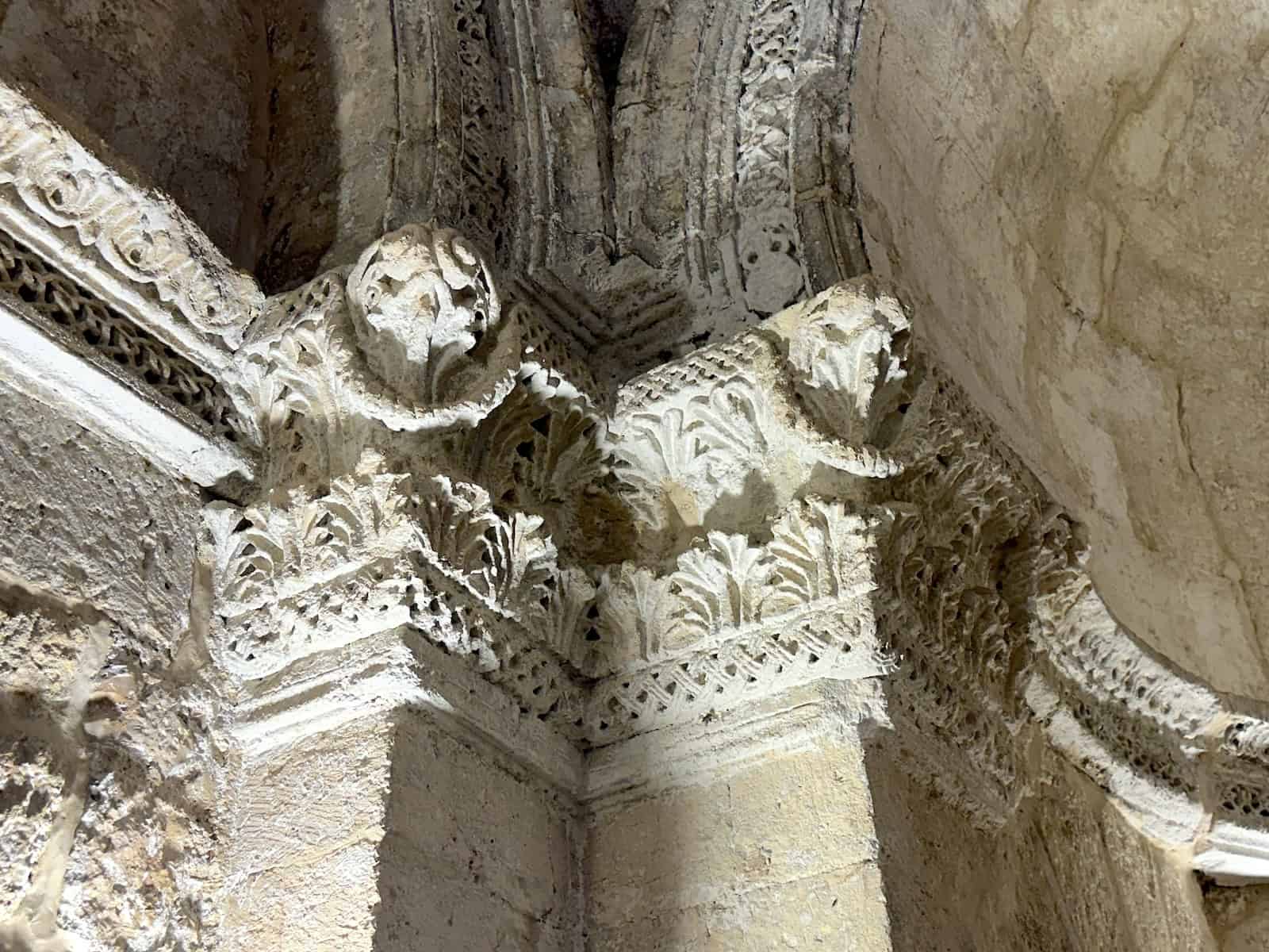 Carvings in the church at the Monastery of the Virgin Mary in Anıtlı (Hah)