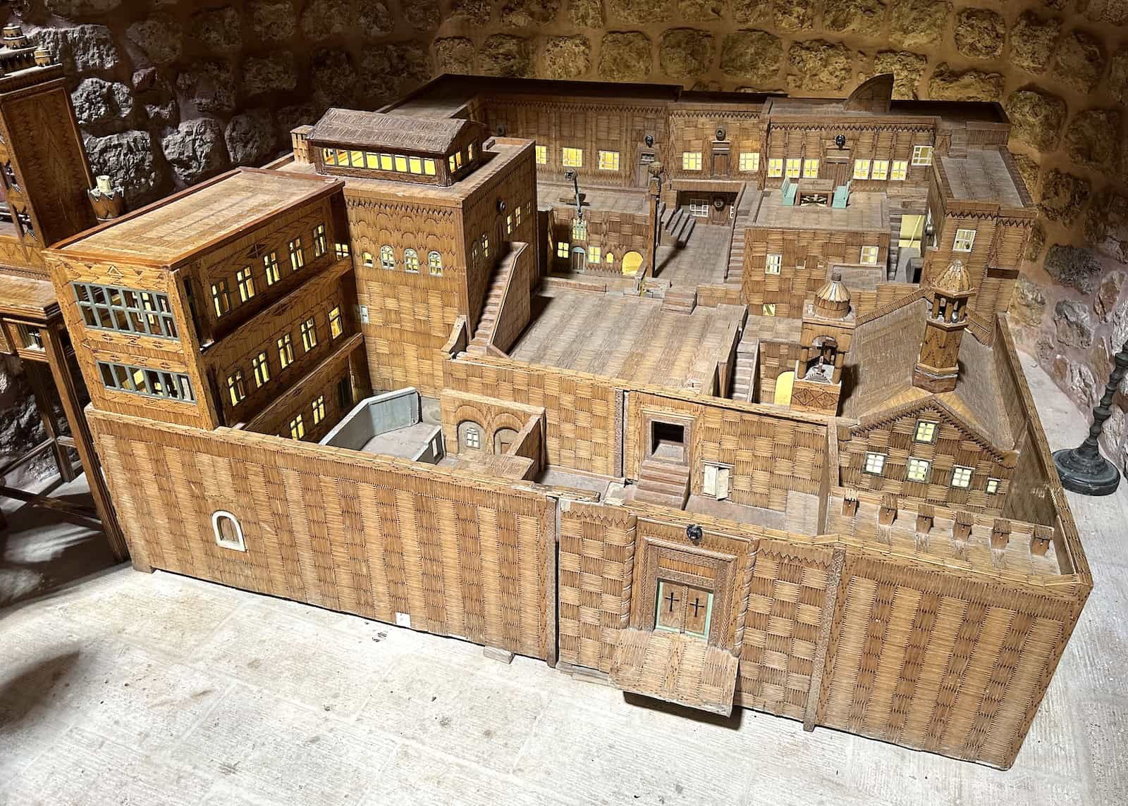 Model of the Mor Gabriel Monastery in the Dome of Theodora