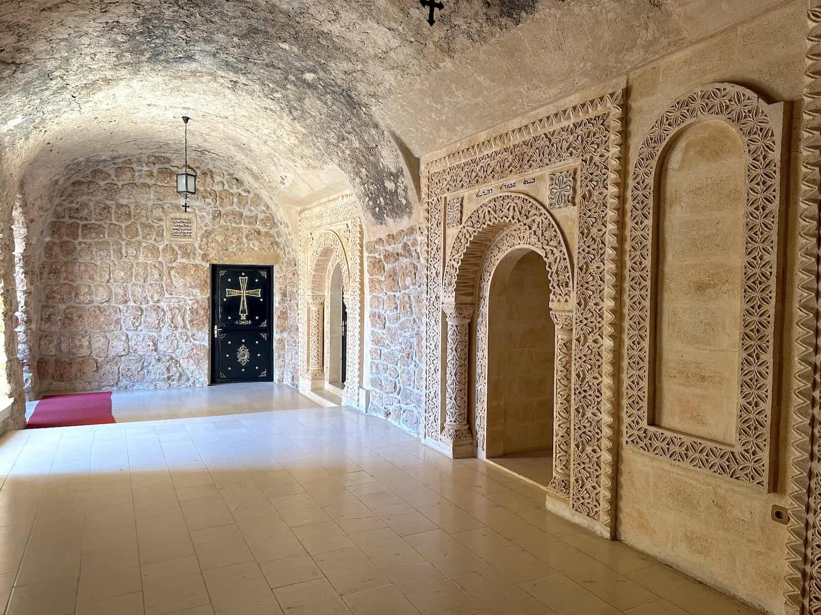 Entrance to the Church of the Virgin Mary at the Mor Gabriel Monastery in the Tur Abdin, Turkey