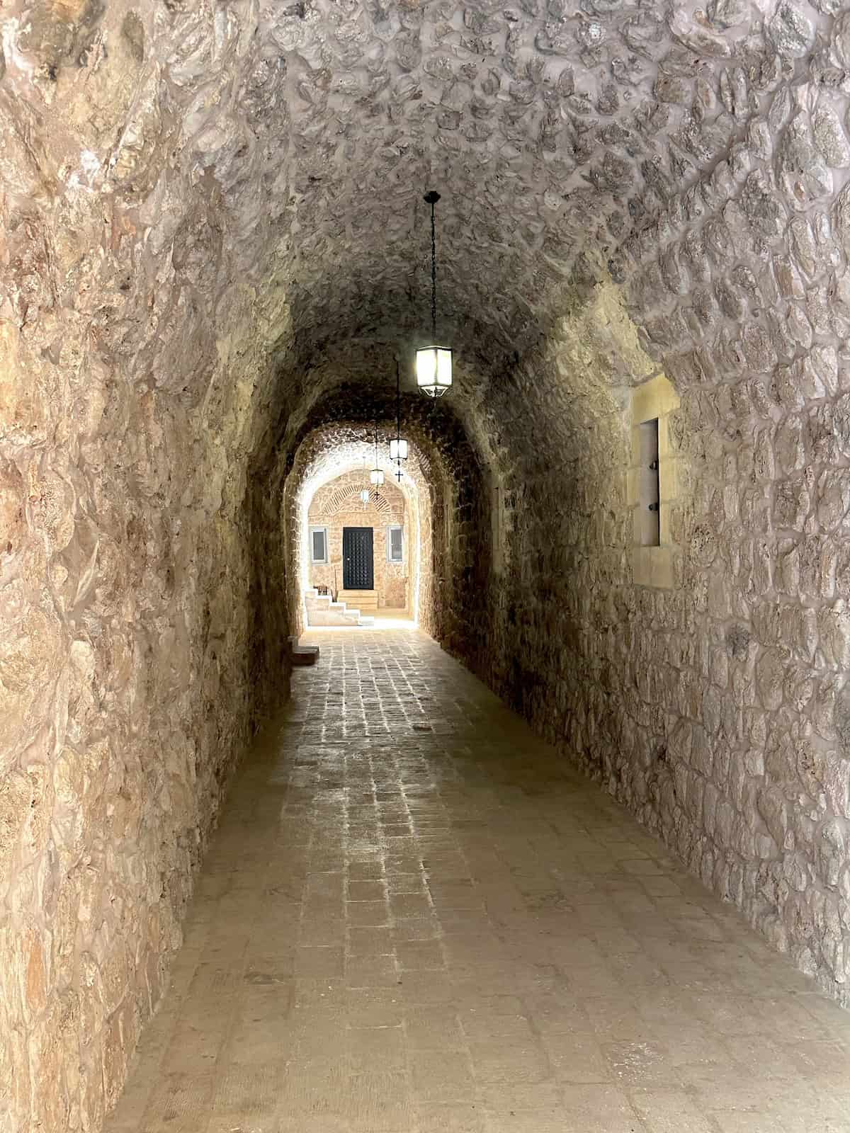 Corridor at the Mor Gabriel Monastery