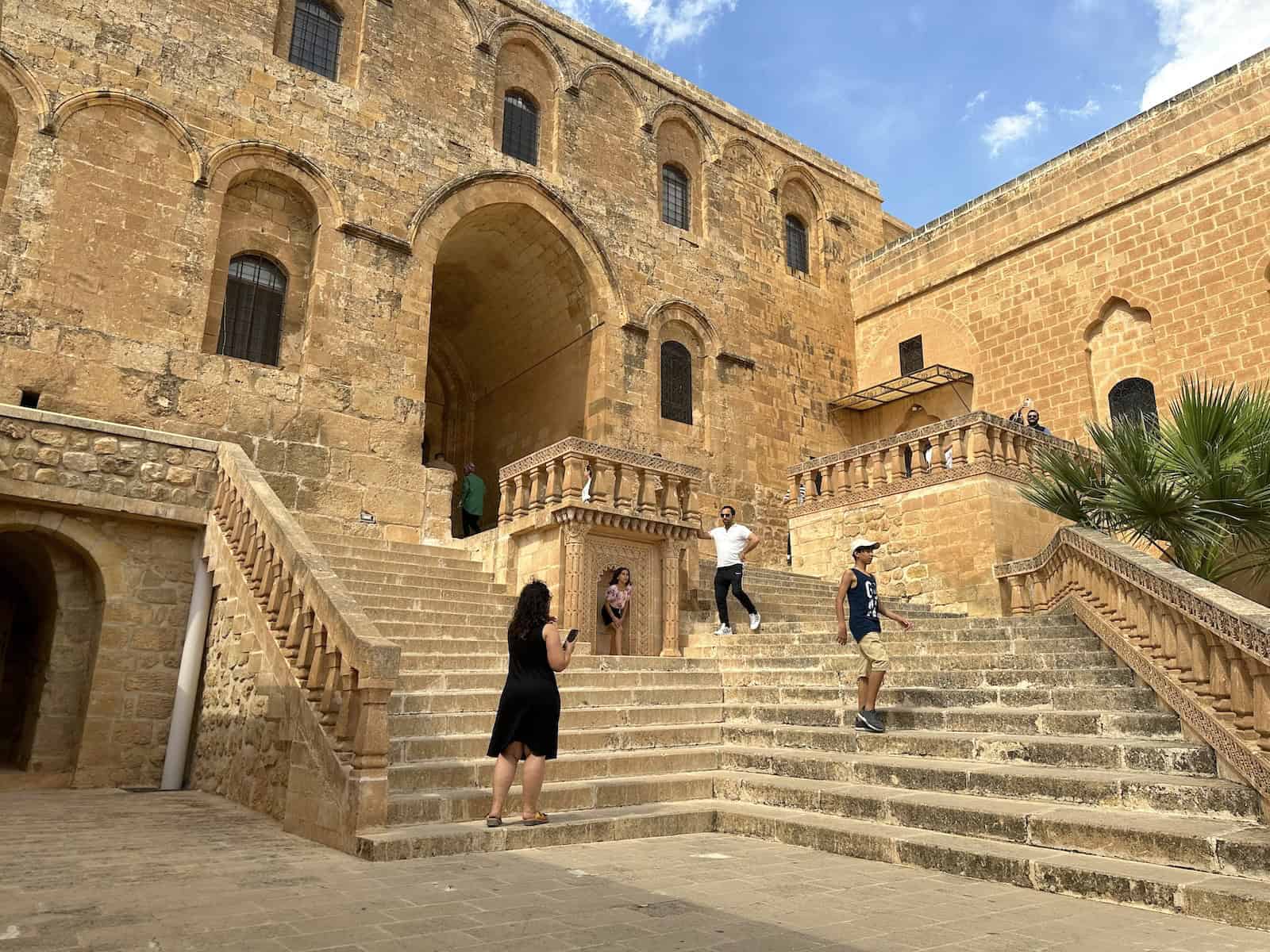 First courtyard at Mor Hananyo in the Tur Abdin, Turkey