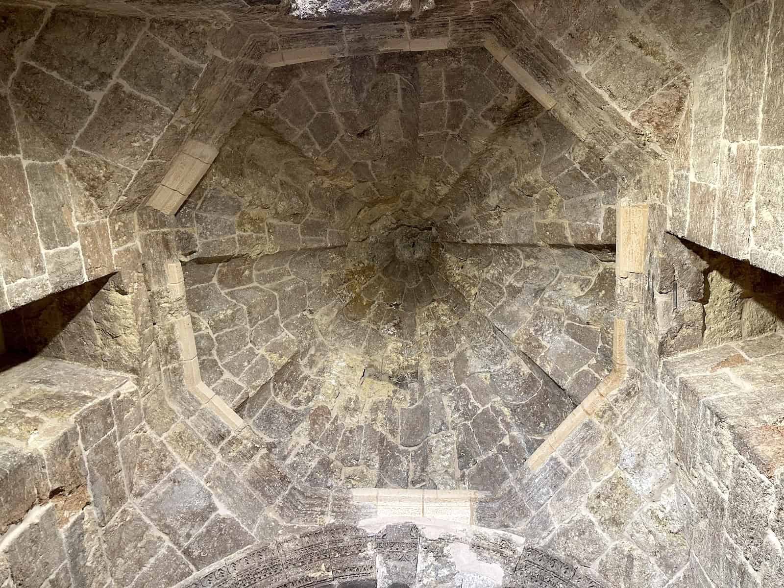 Dome in the room above the Temple of the Sun at Mor Hananyo