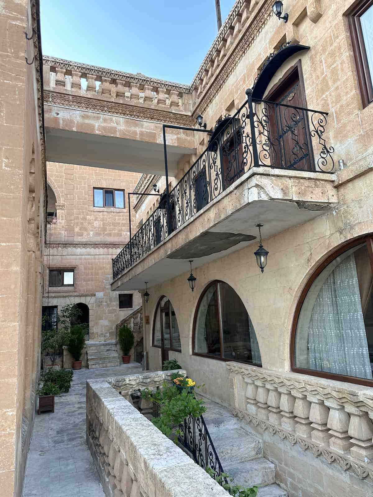 Middle level of the Zinciriye Hotel in Mardin, Turkey