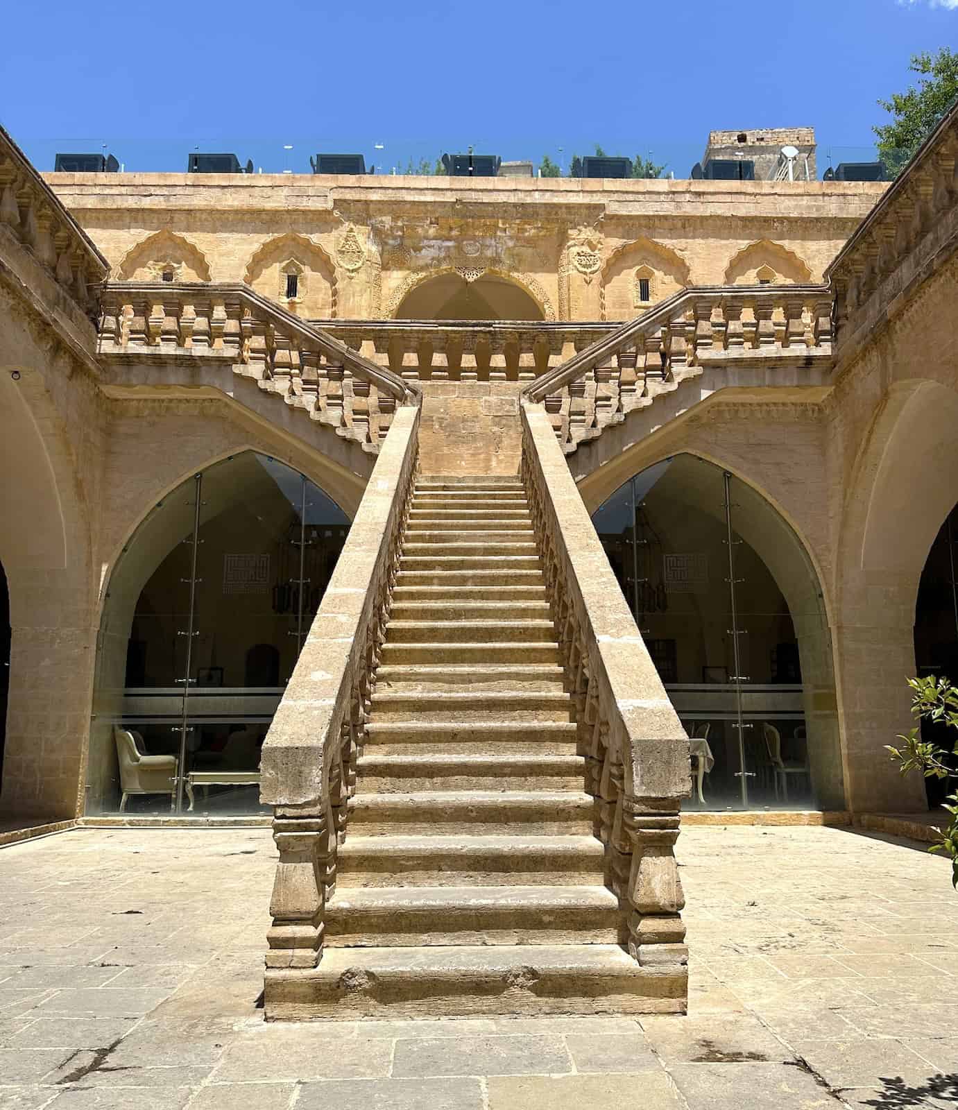 Staircase of the Old Post Office in Mardin, Turkey