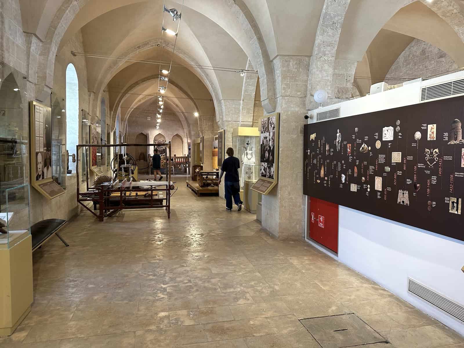 Exhibition hall at the Sakıp Sabancı Mardin City Museum in Mardin, Turkey