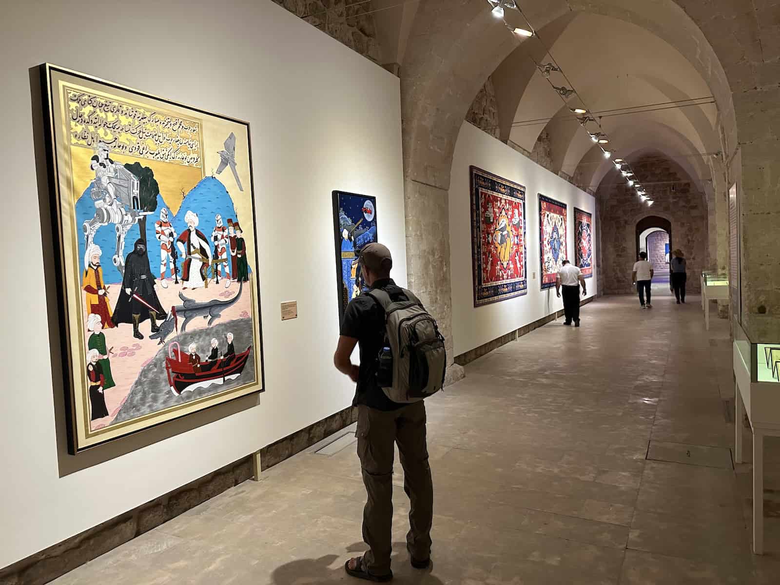 Temporary exhibition at the Sakıp Sabancı Mardin City Museum in Mardin, Turkey